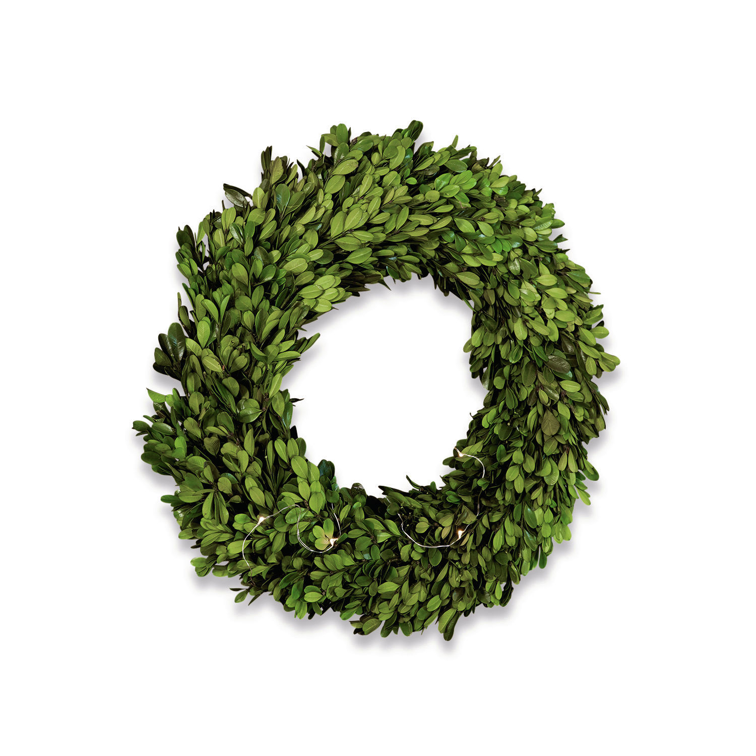 Krans Myrcella Decoratieve krans van groene bladeren, natuurlijk materiaal, seizoensgebonden wanddecoratie
