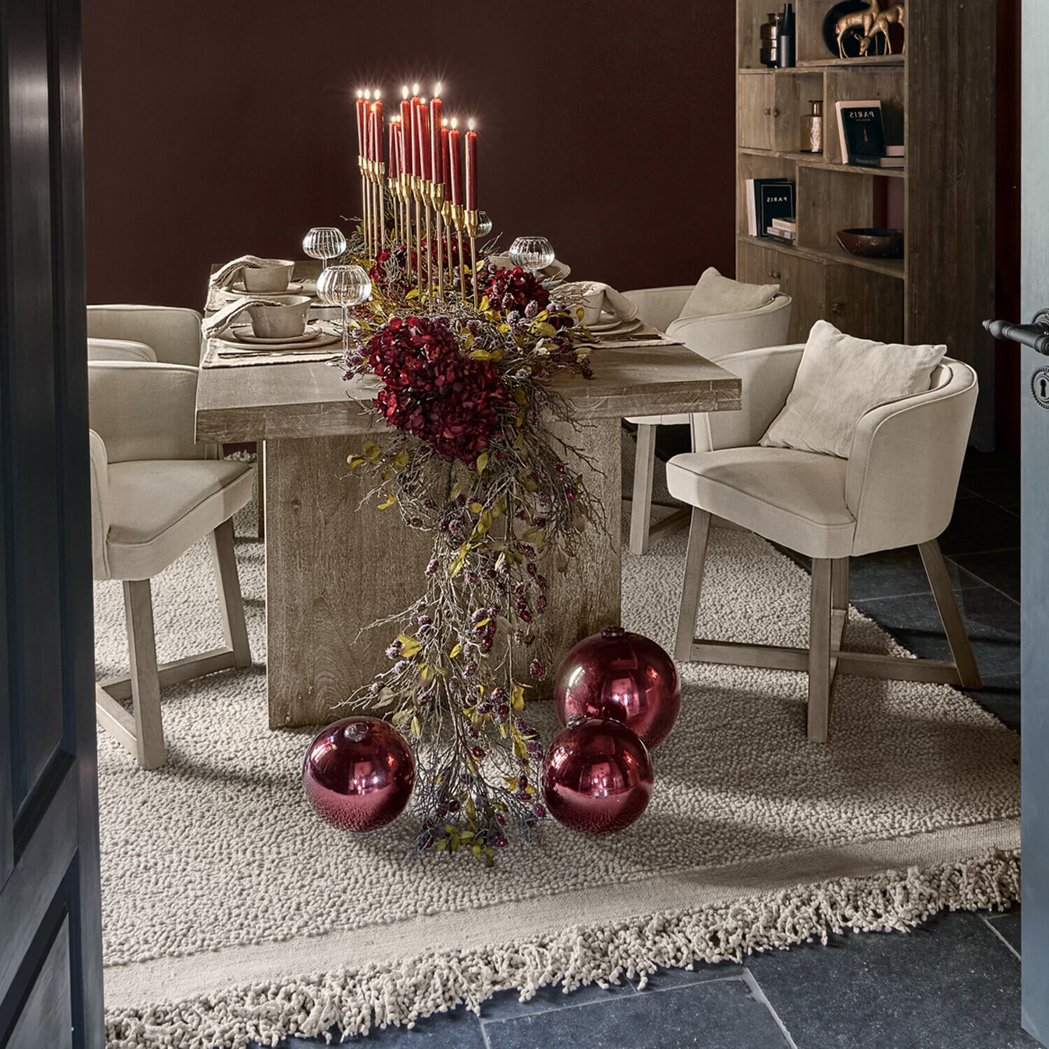Kerstbal set van 2 Murrey