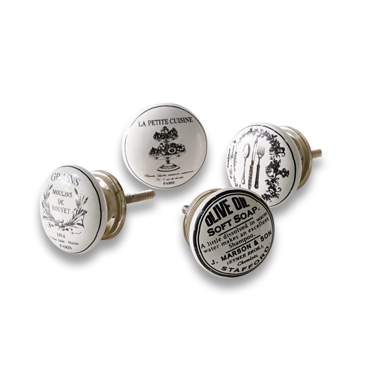 Commodehandgrepen set van 4 Davine