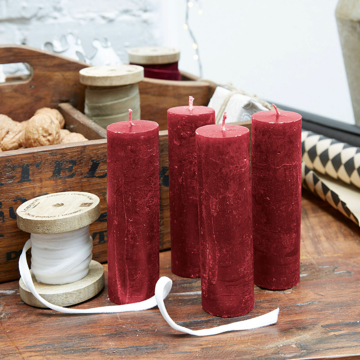 Kaars set van 4 Muriel