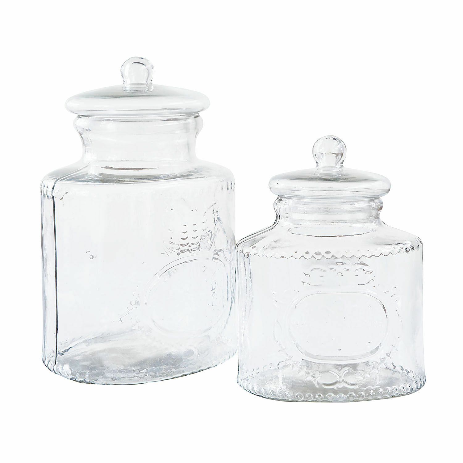 Glazen pot set van 2 Elvanto