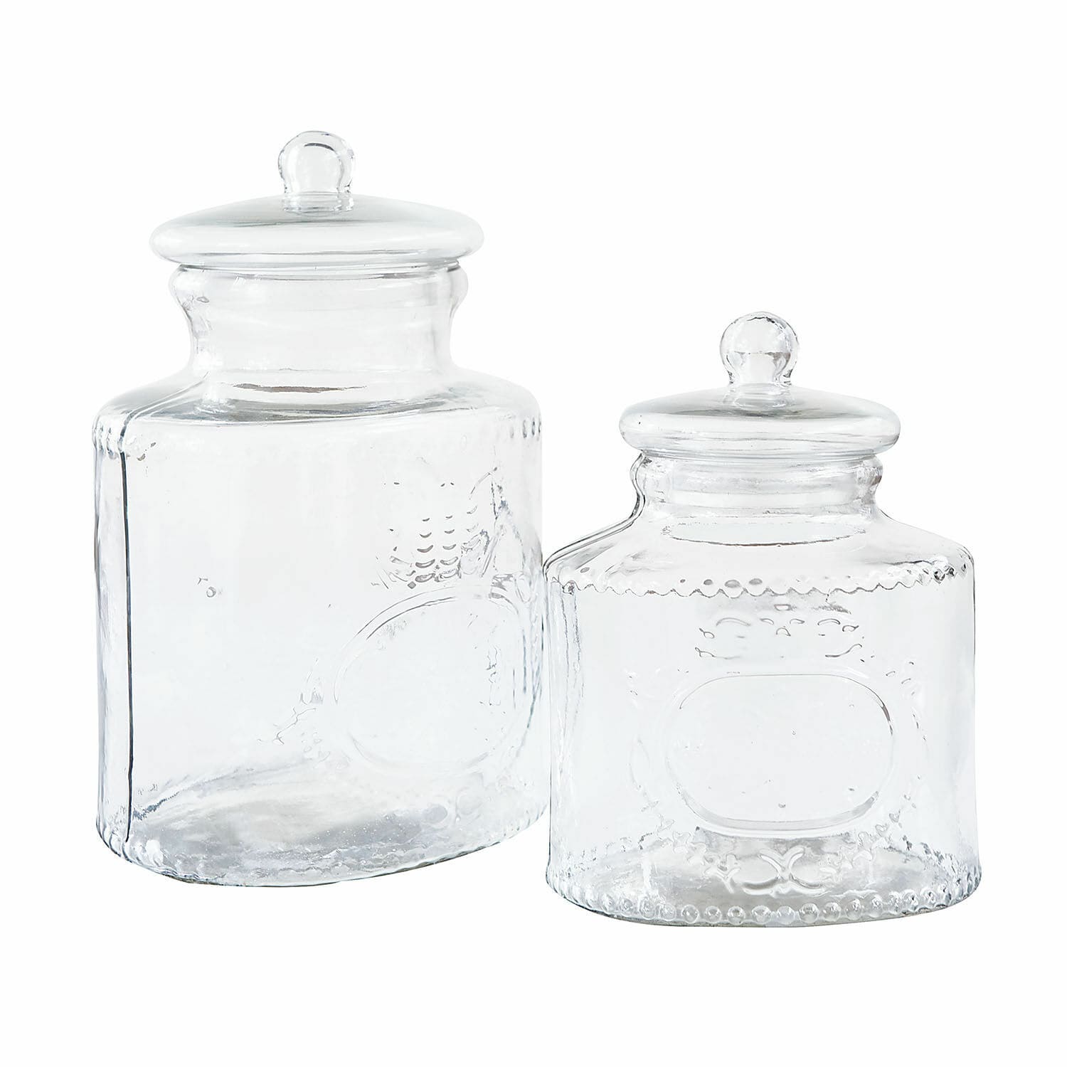 Glazen pot set van 2 Elvanto