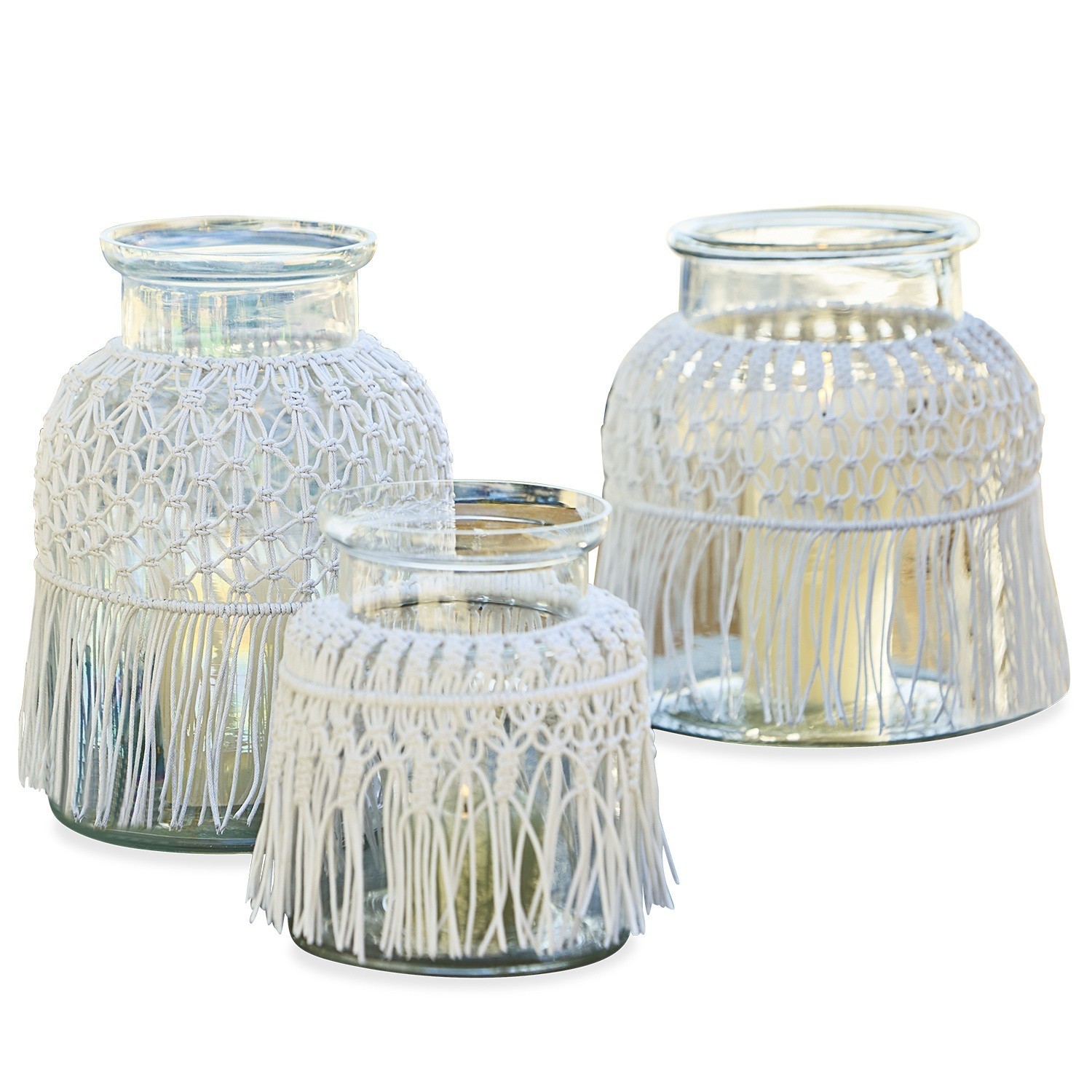 Windlicht set van 3 Aleyna