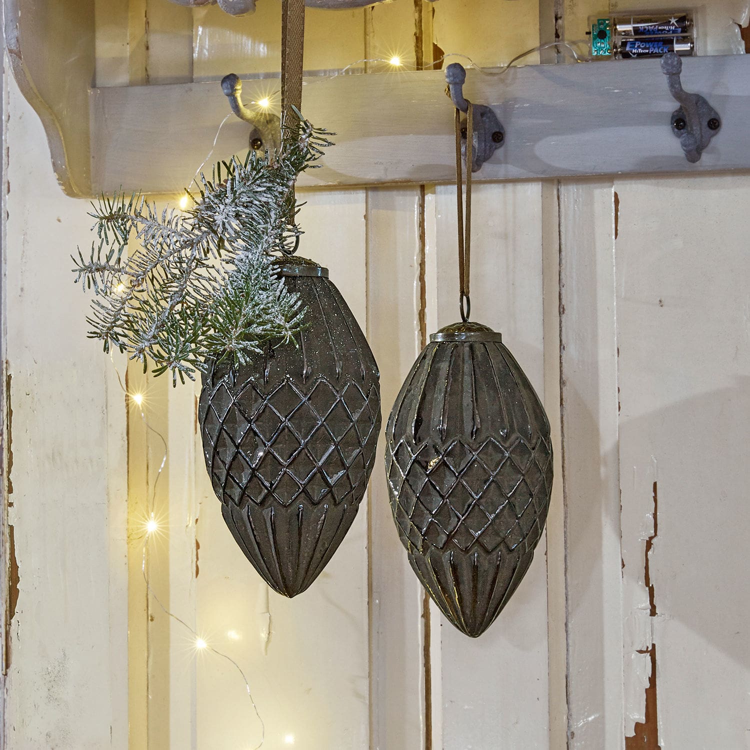 Kerstversiering, set van 2 Tusson