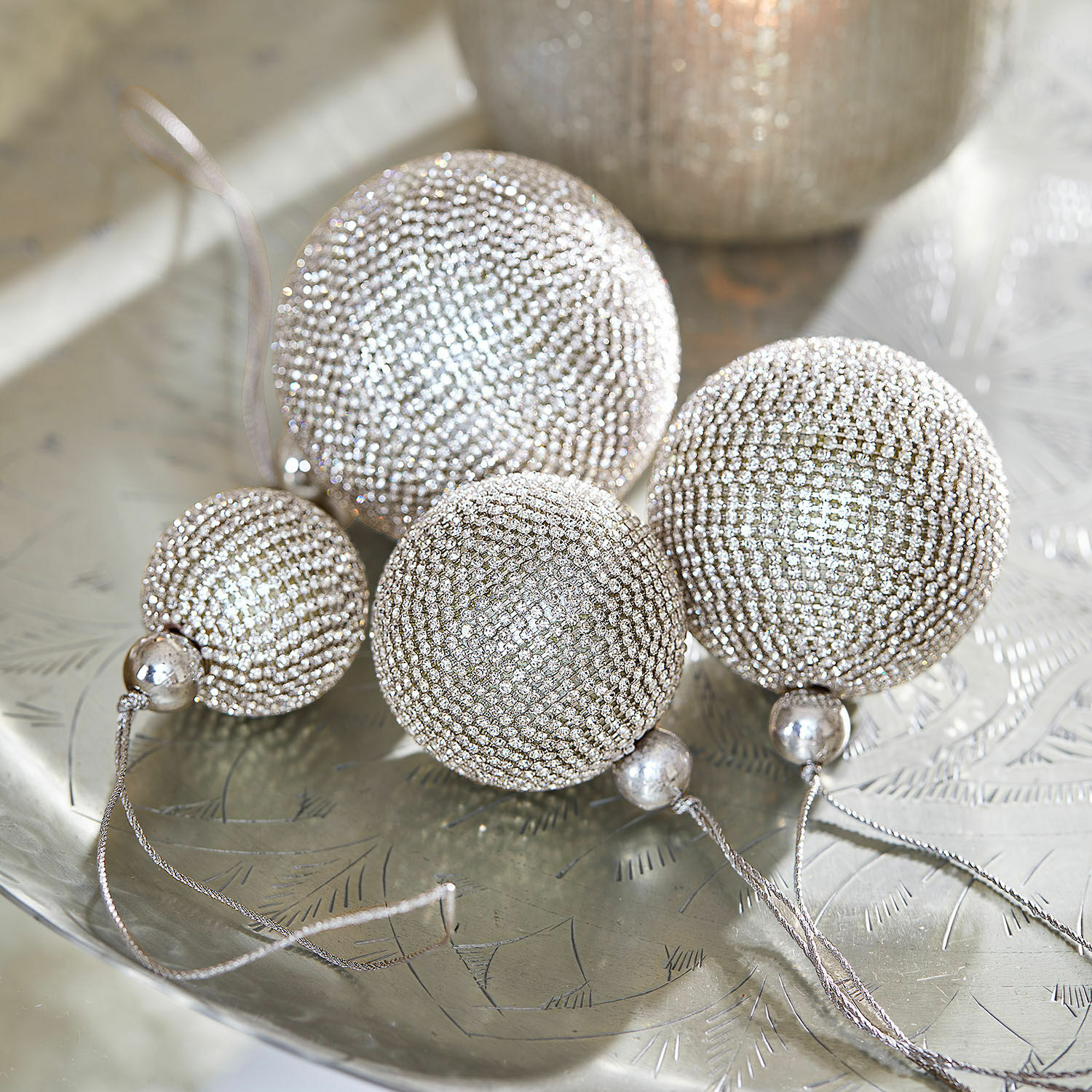 Kerstbal set van 4 Varnor