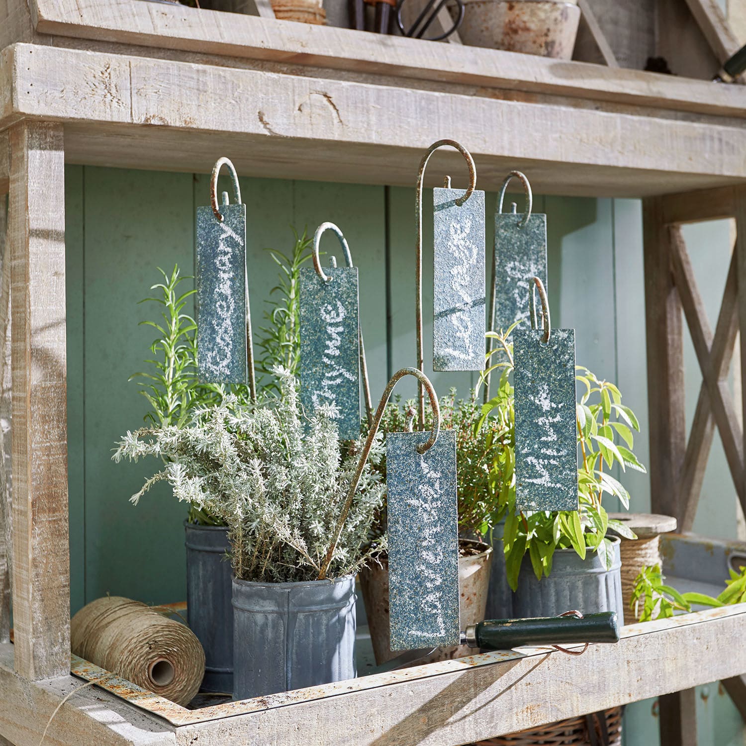 Plantensteun met label set van 6 Sefrou