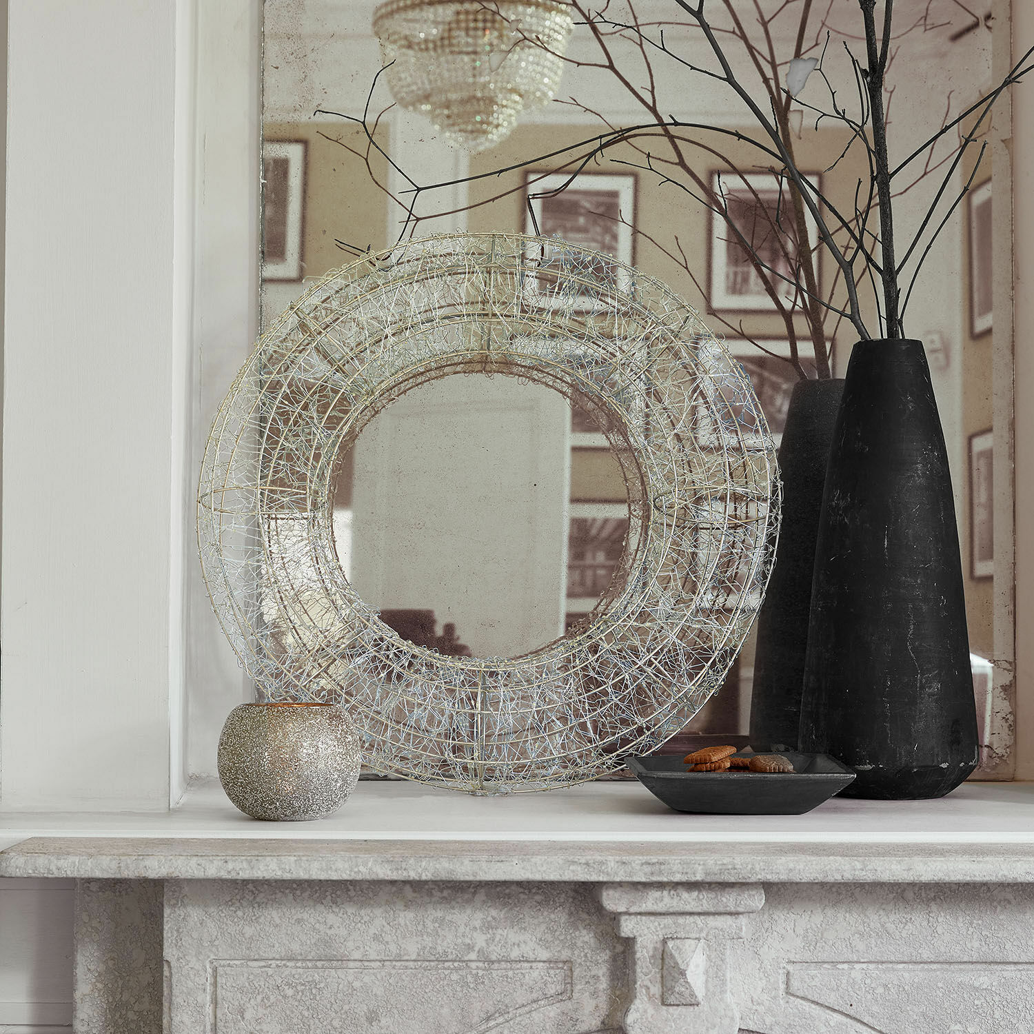 Krans met ledlampjes Veralisse