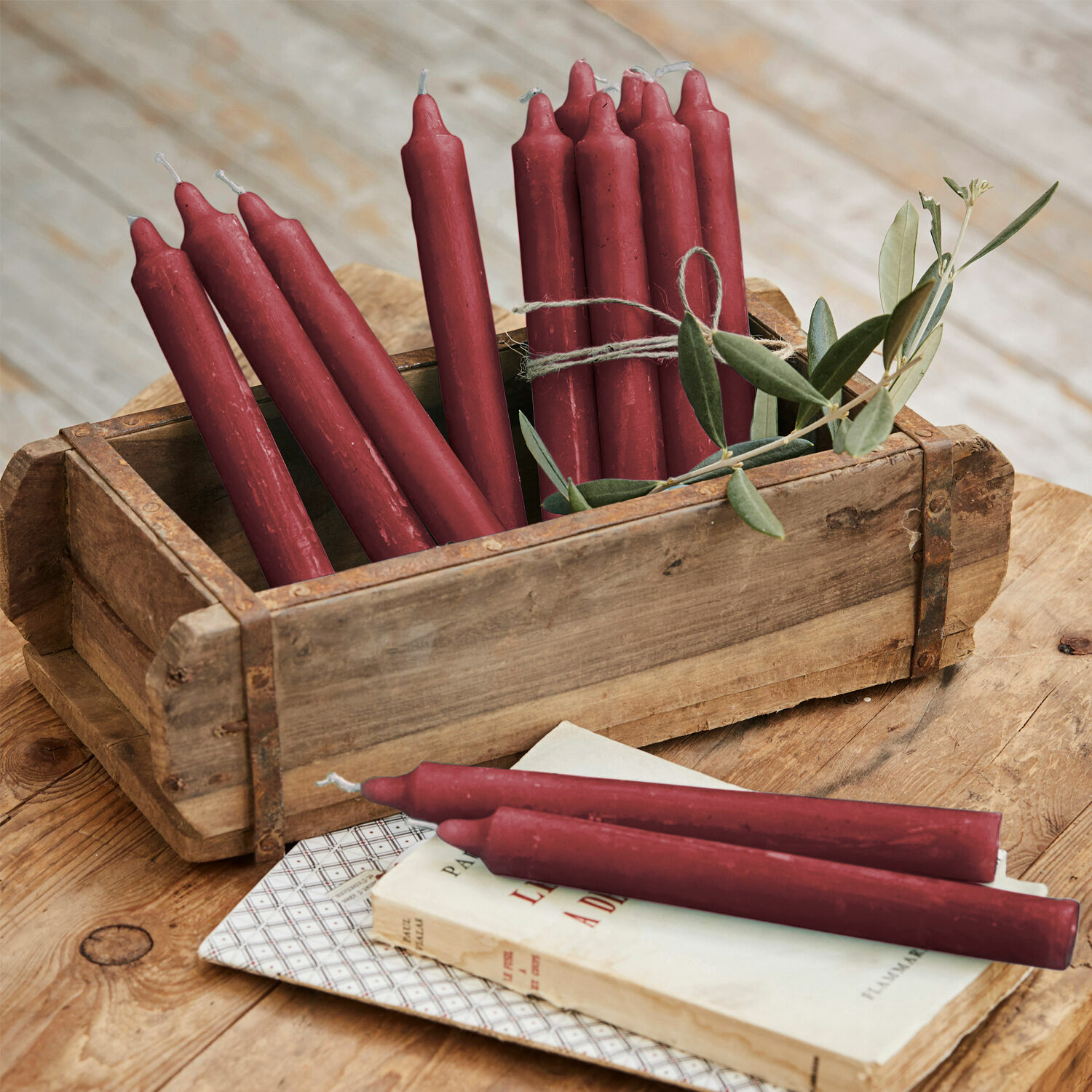 Kaars set van 12 Bauceau