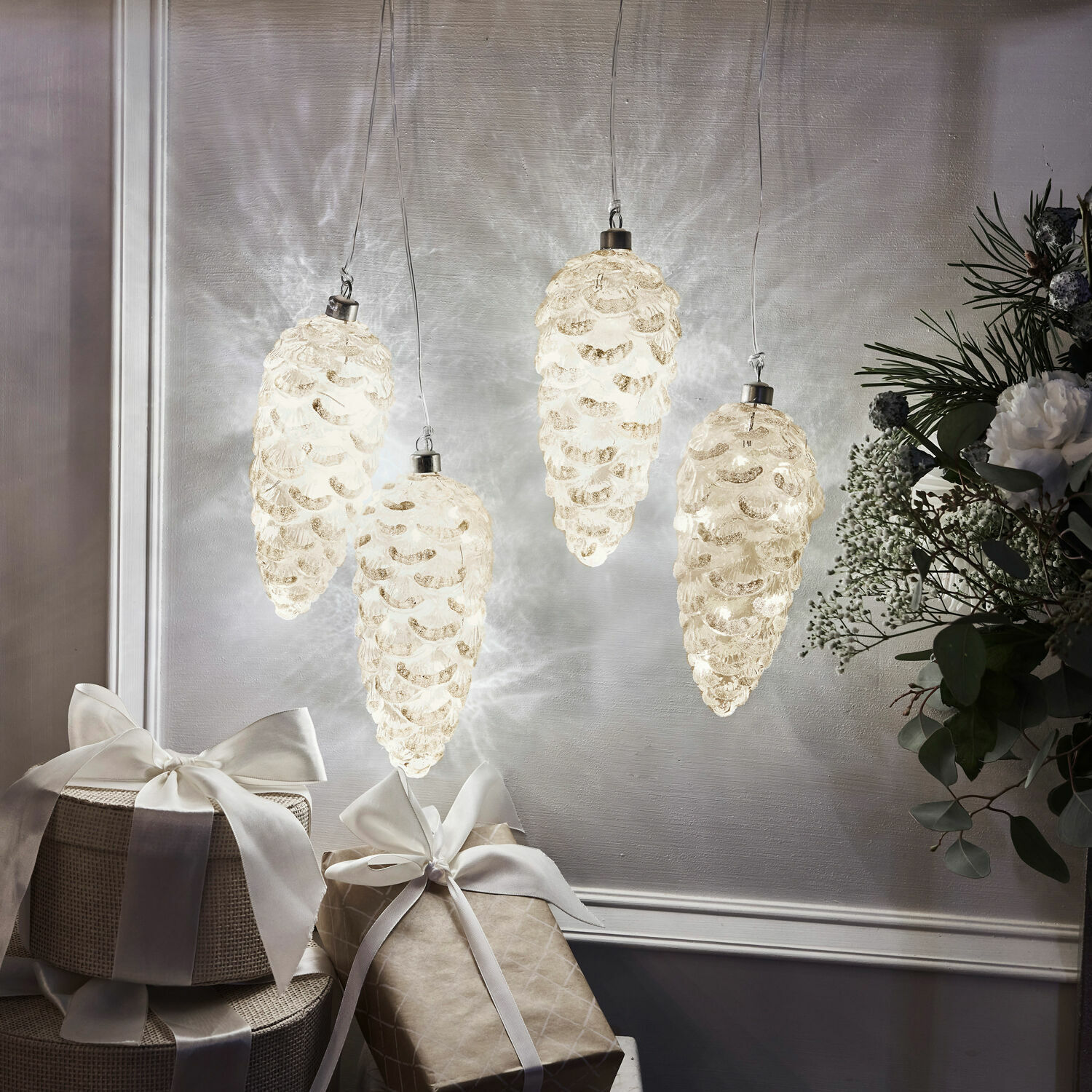 Kerstversiering set van 4 Brodie