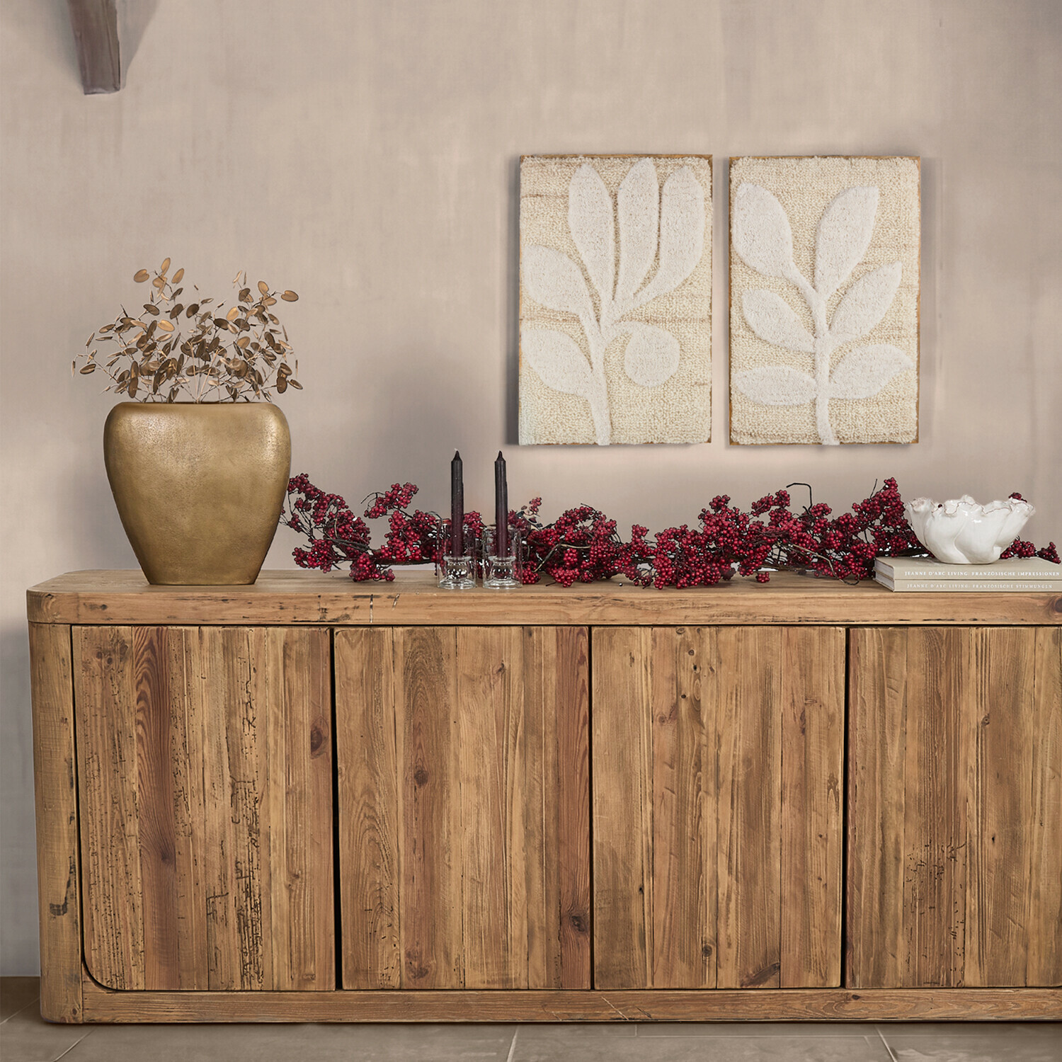 Decoratieve bloem set van 2 Velmora