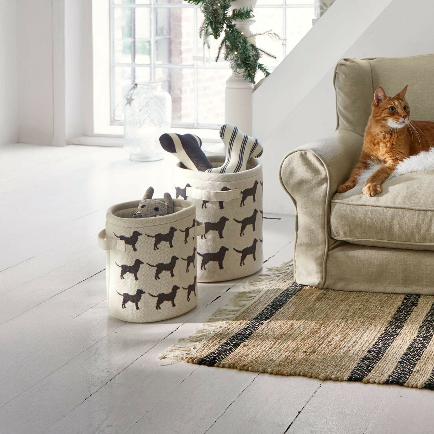 Mand voor huisdieren set van 2 Pawelino