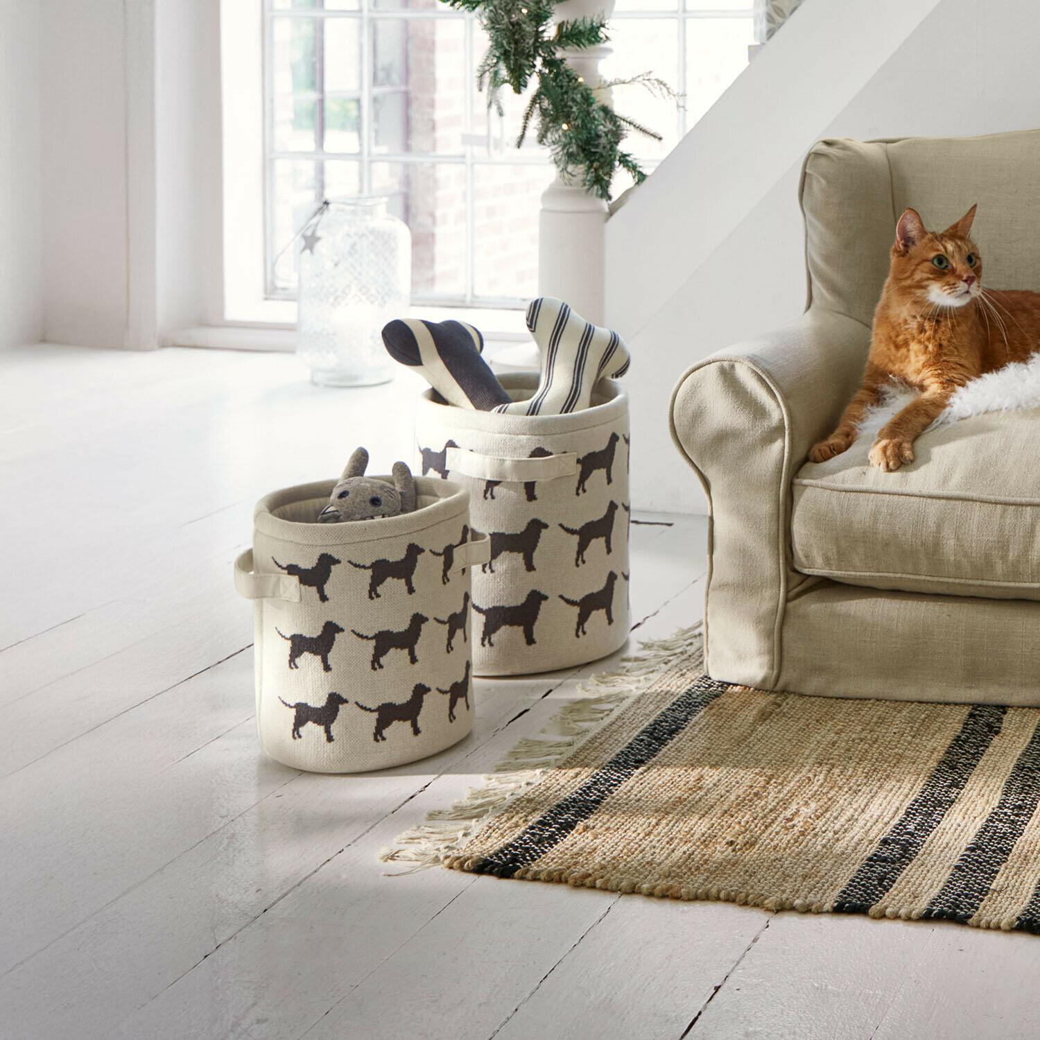 Mand voor huisdieren set van 2 Pawelino