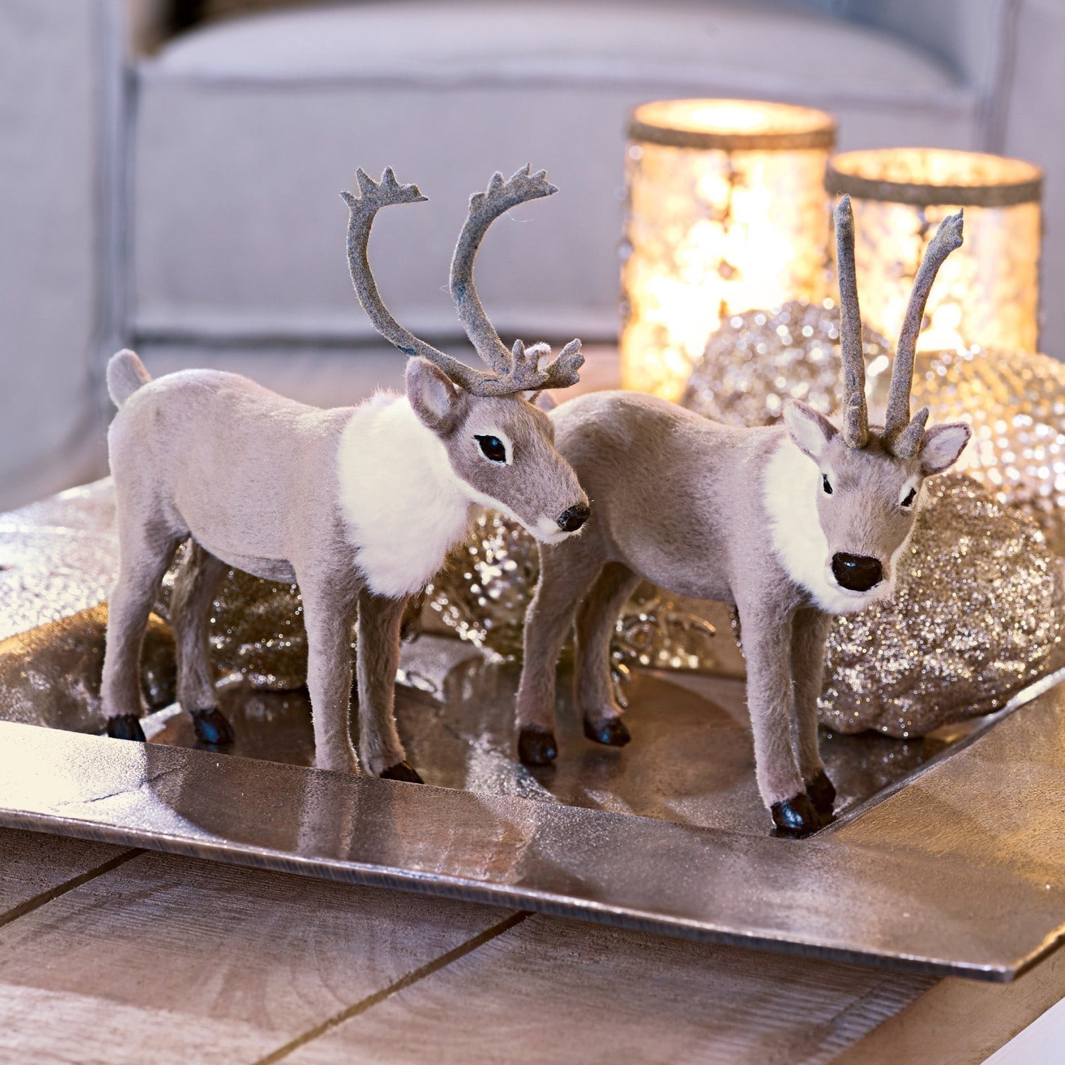 Decoratieve rendieren, set van 2 Rudy & Rebbie