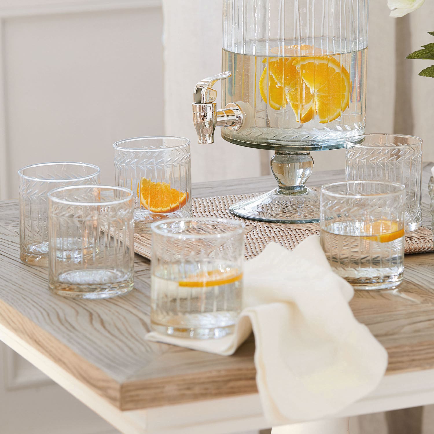 Glas set van 6 Padiès