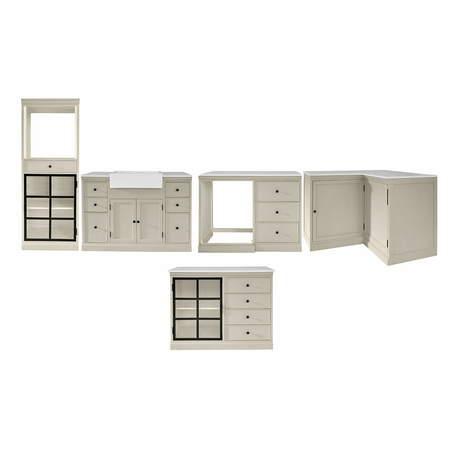 Keukenkasten set van 5 Orlévine