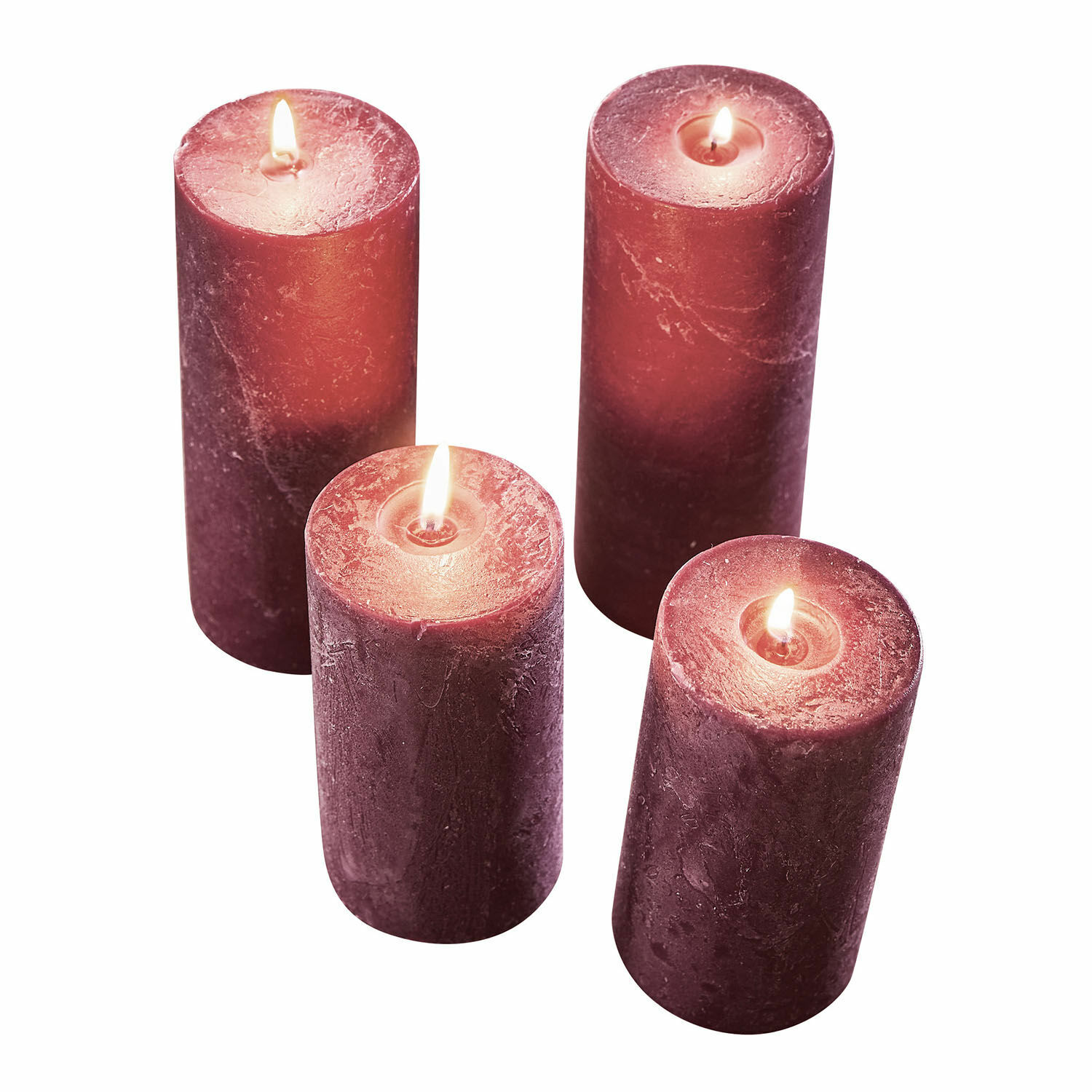 Kaars set van 4 Berekua
