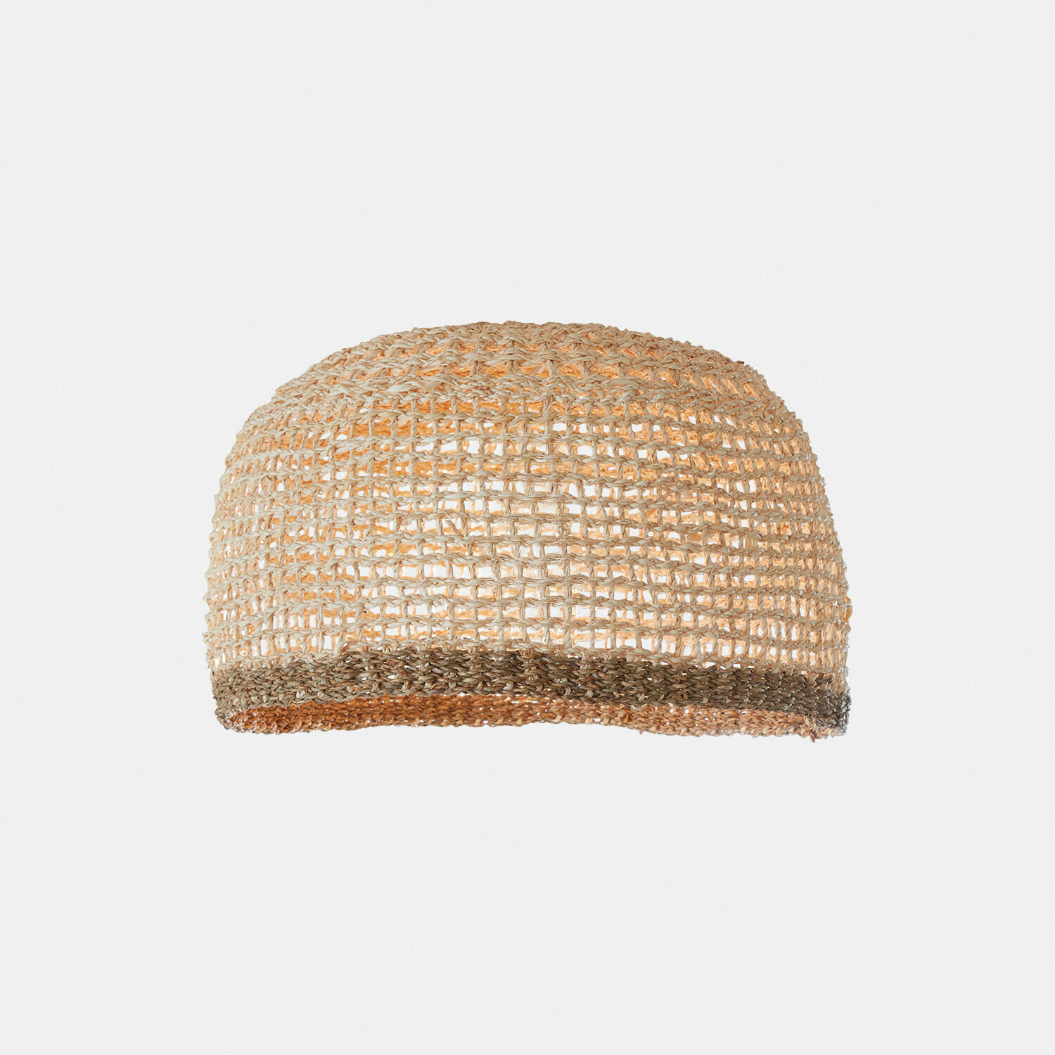 Natuurlijke lampenkap van gevlochten materiaal in beige tinten voor hanglamp