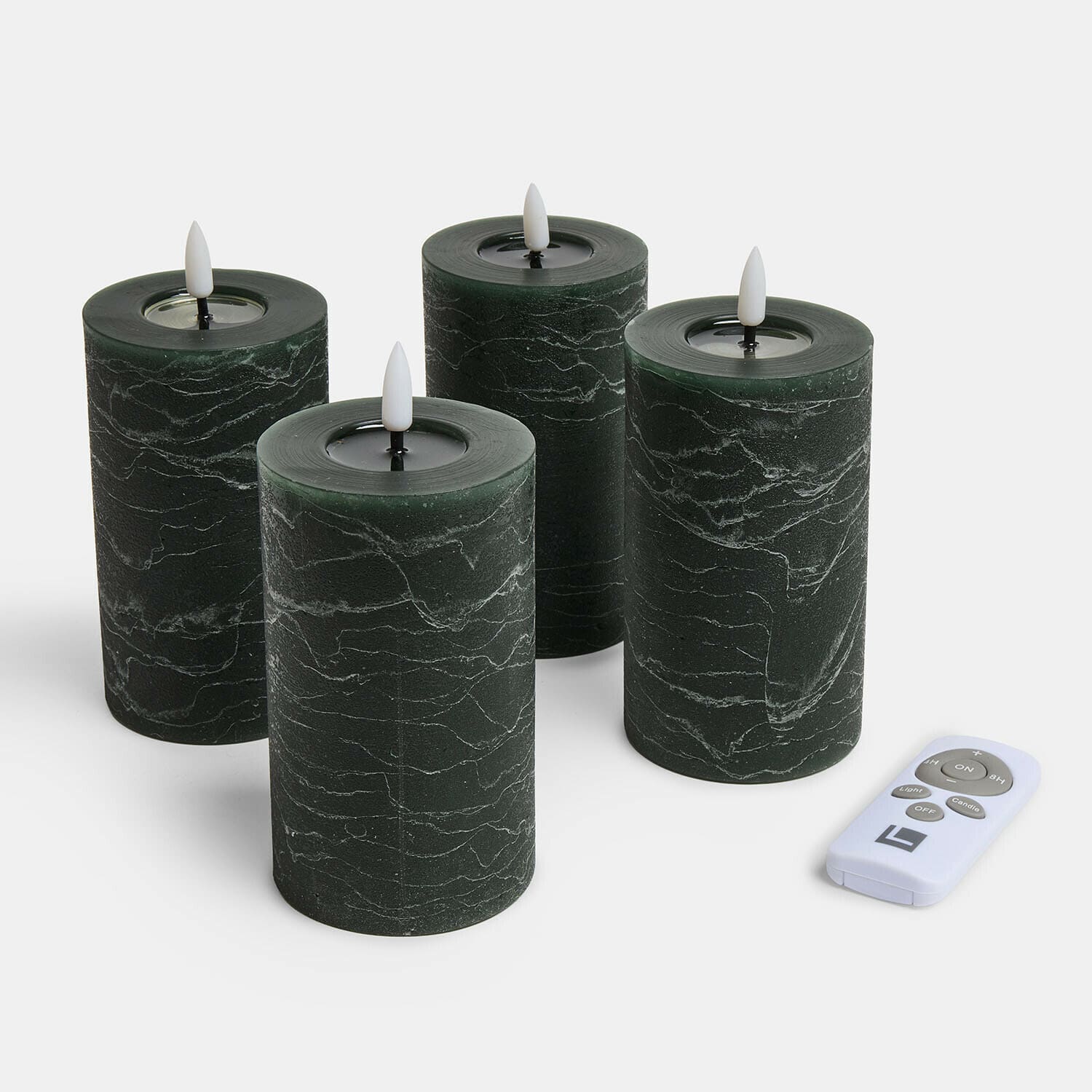 Ledstompkaars set van 4 Rimfalla