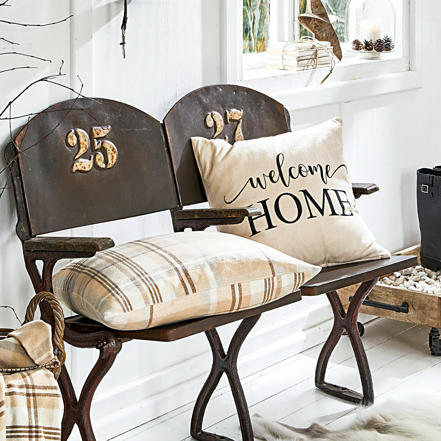 Kussenhoes set van 2 Welcome Home