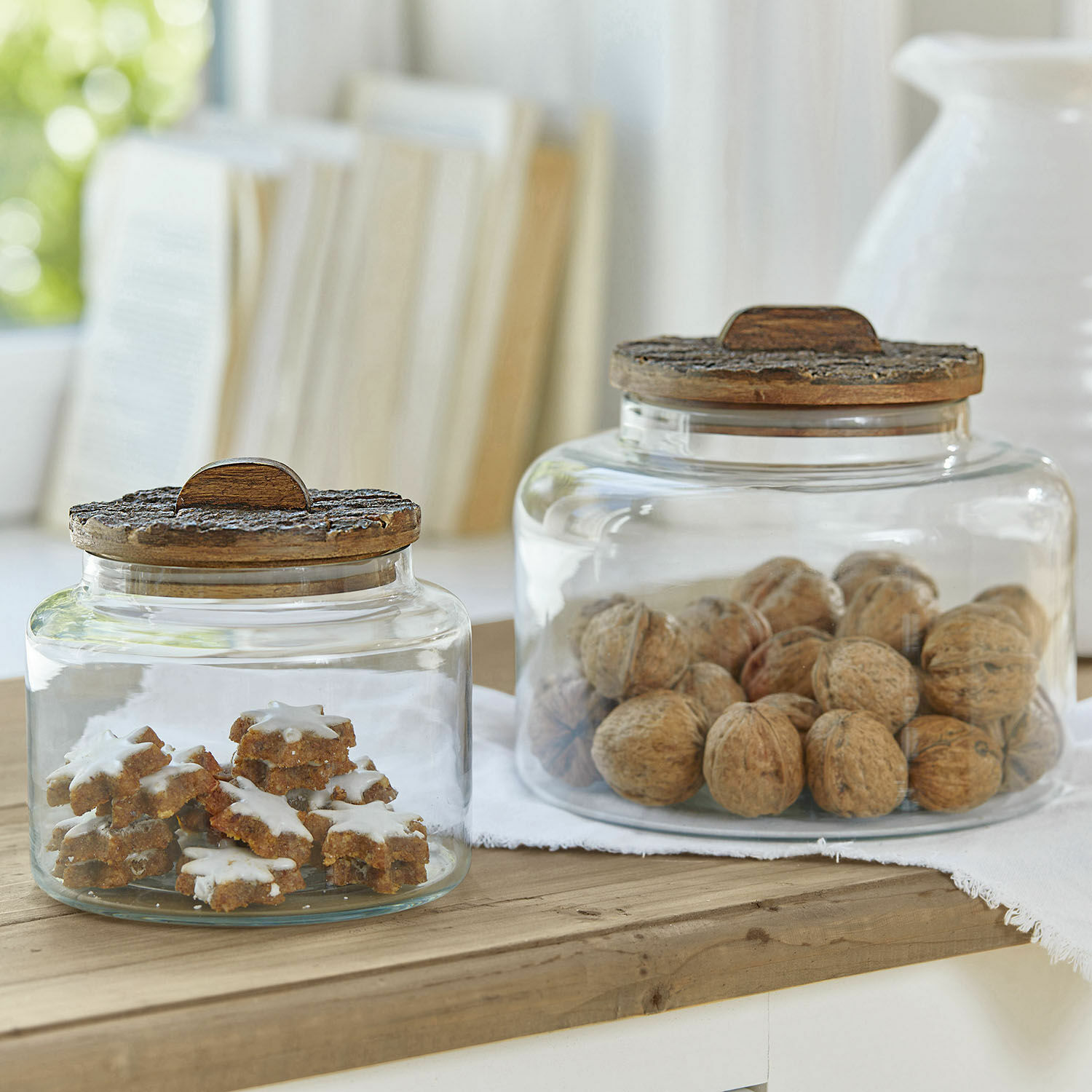 Glazen pot set van 2 Danice