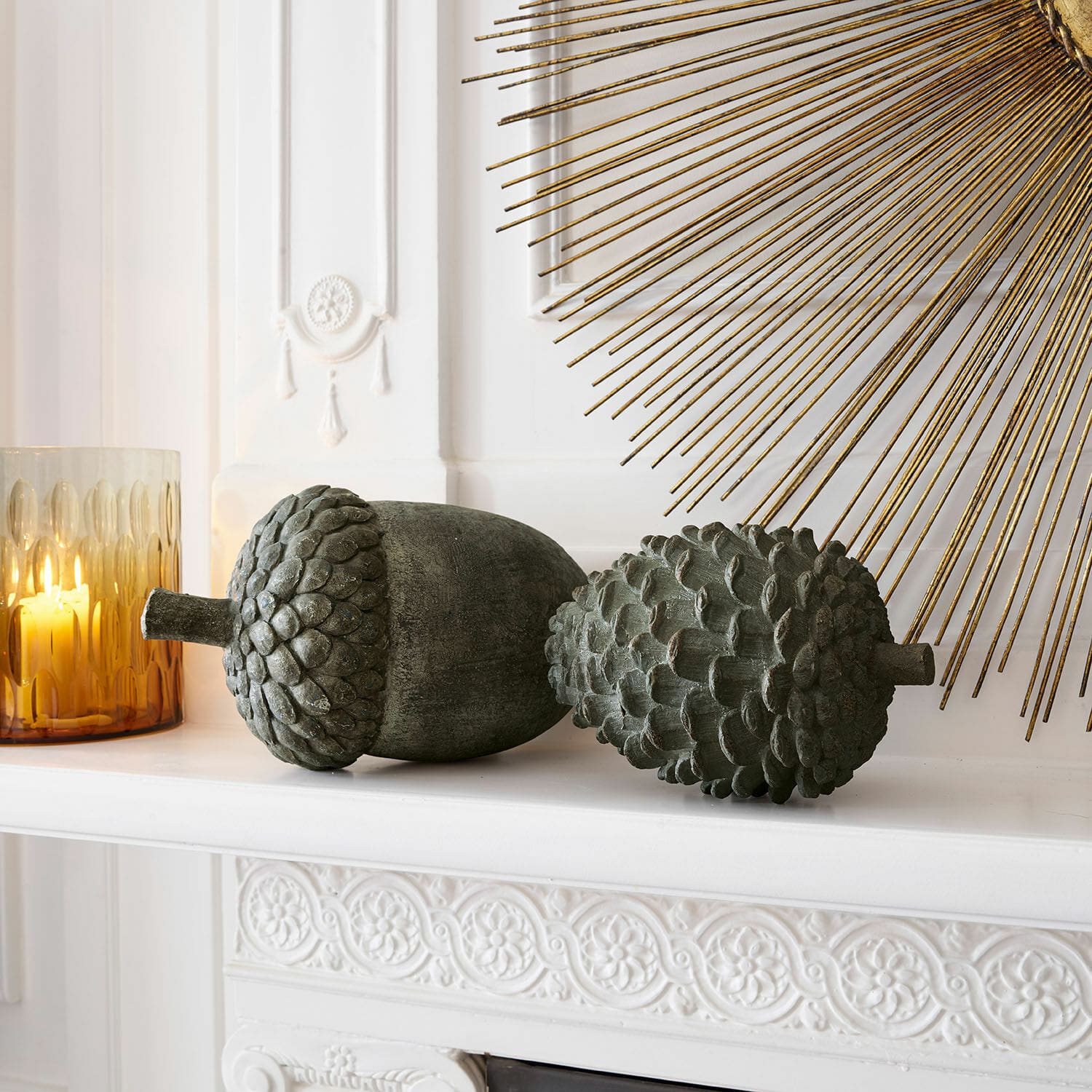 Decoratievruchten set van 2 Hazelle