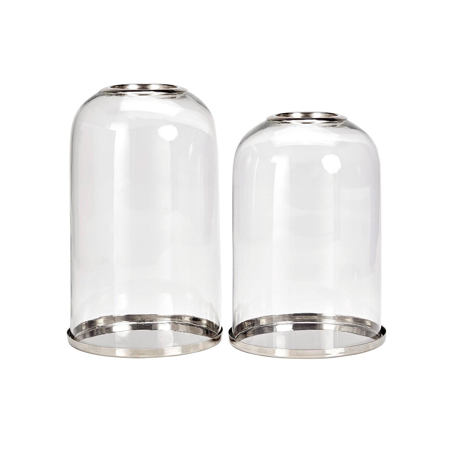 Glazen stolp set van 2 Locmélar