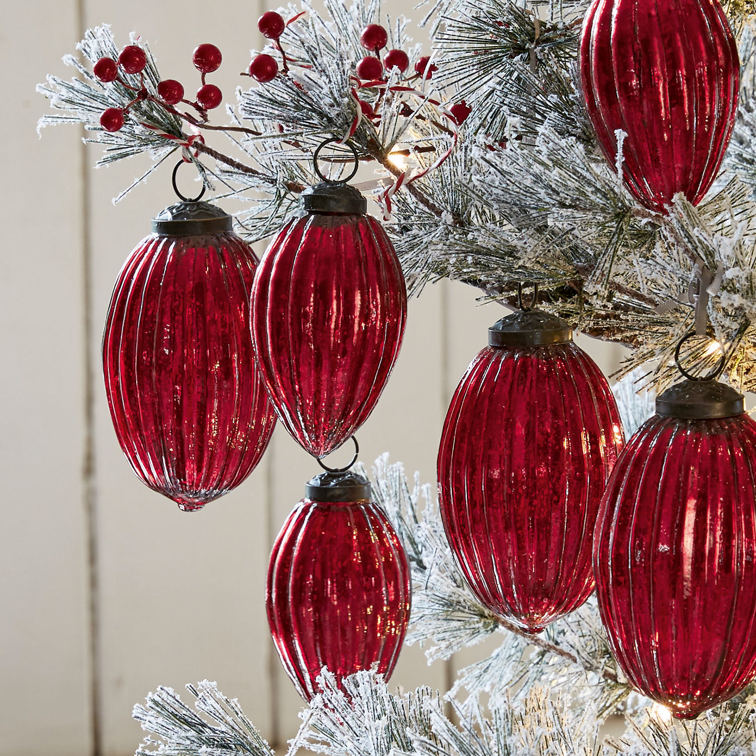 Kerstversiering, set van 6 Blavet