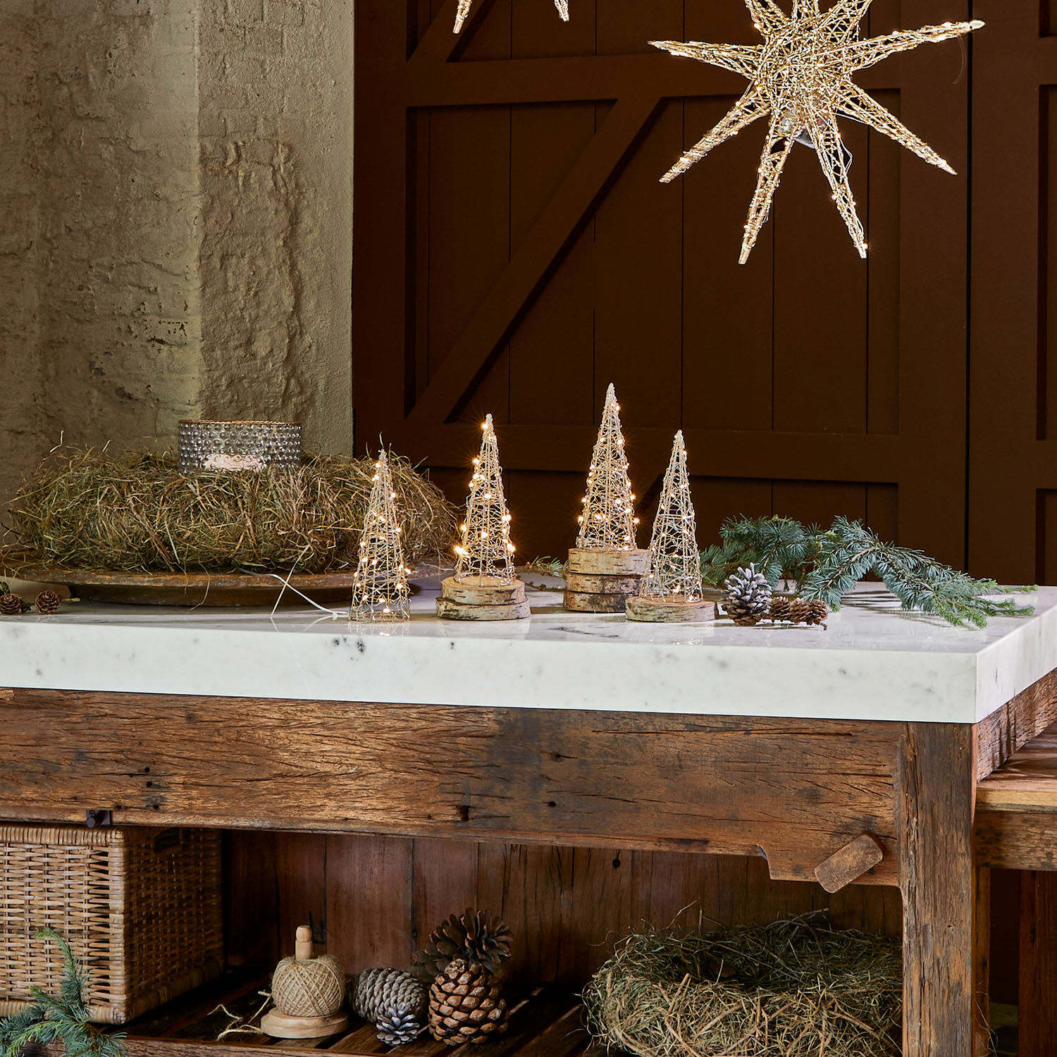 Ledboom set van 4 Velkrin