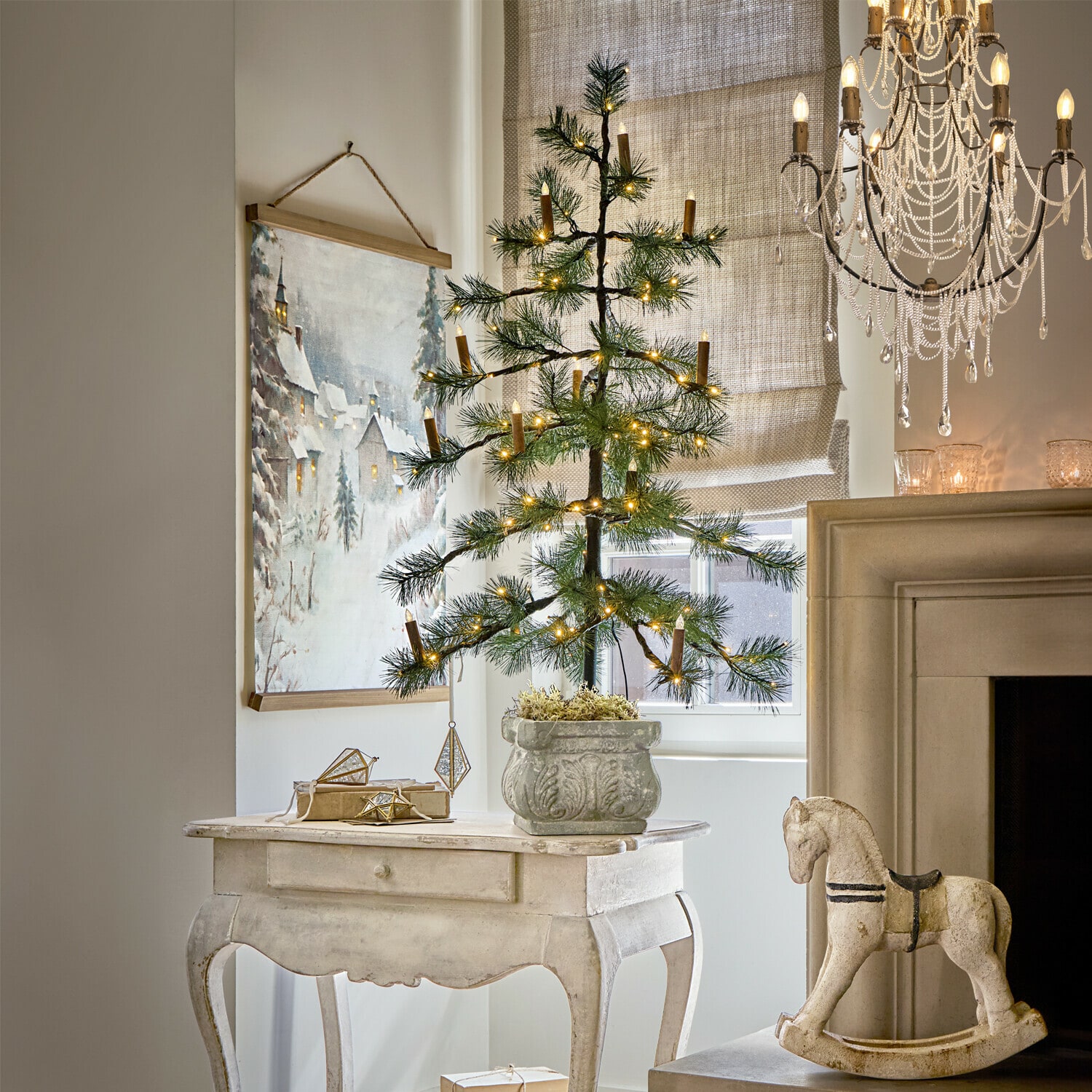 Wandafbeelding met ledverlichting Eirikholt