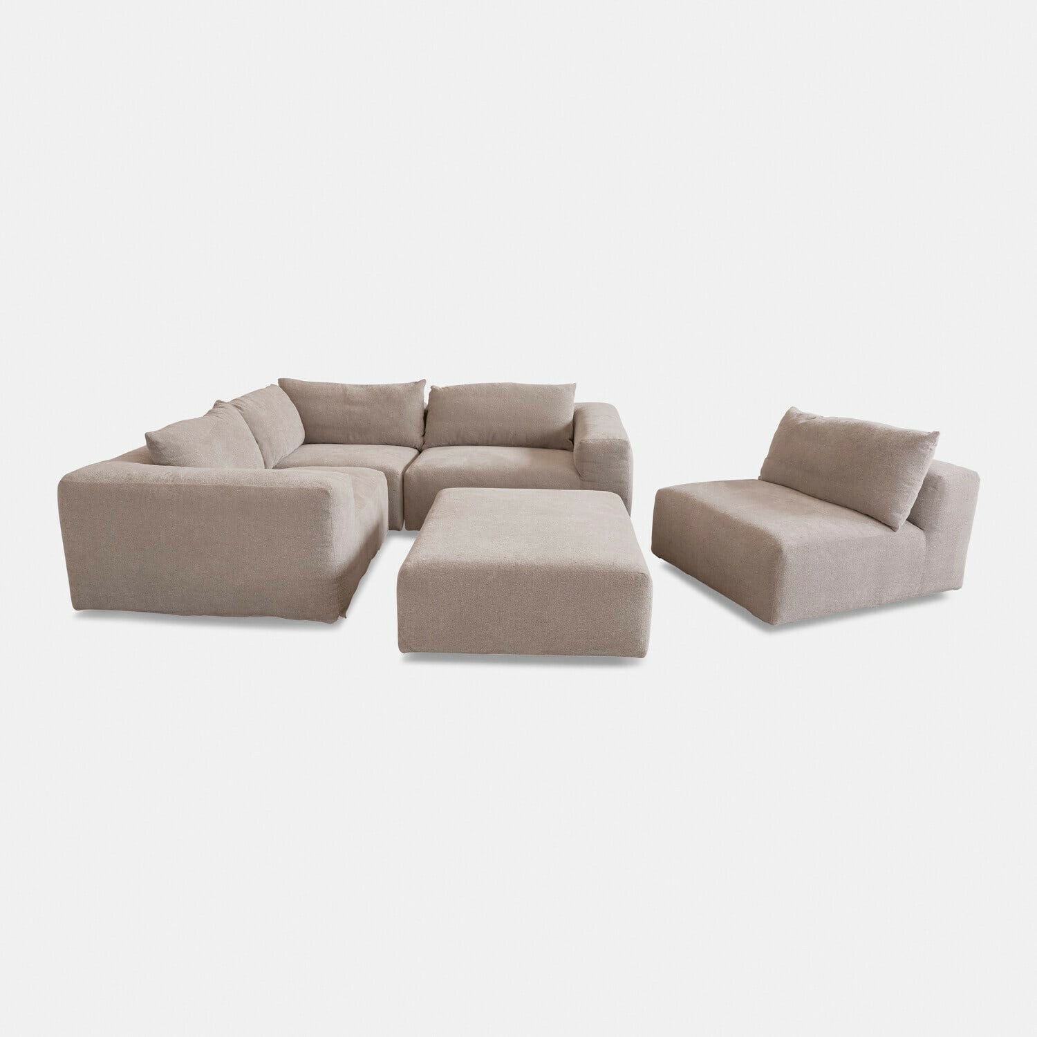 Modulaire bank met hocker Northcombe