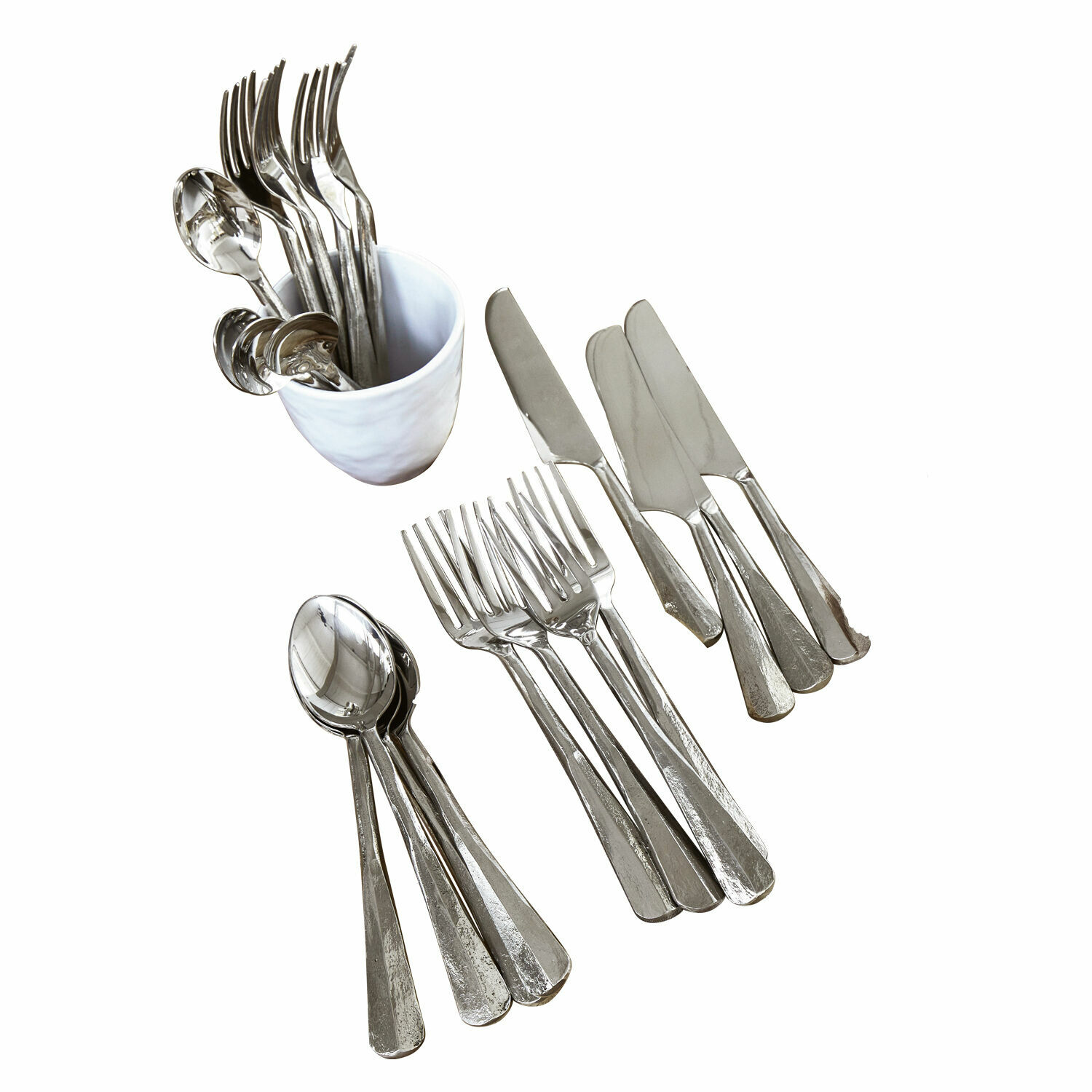 Bestekset Malden van zilverkleurig roestvrij staal, perfect voor dagelijks gebruik