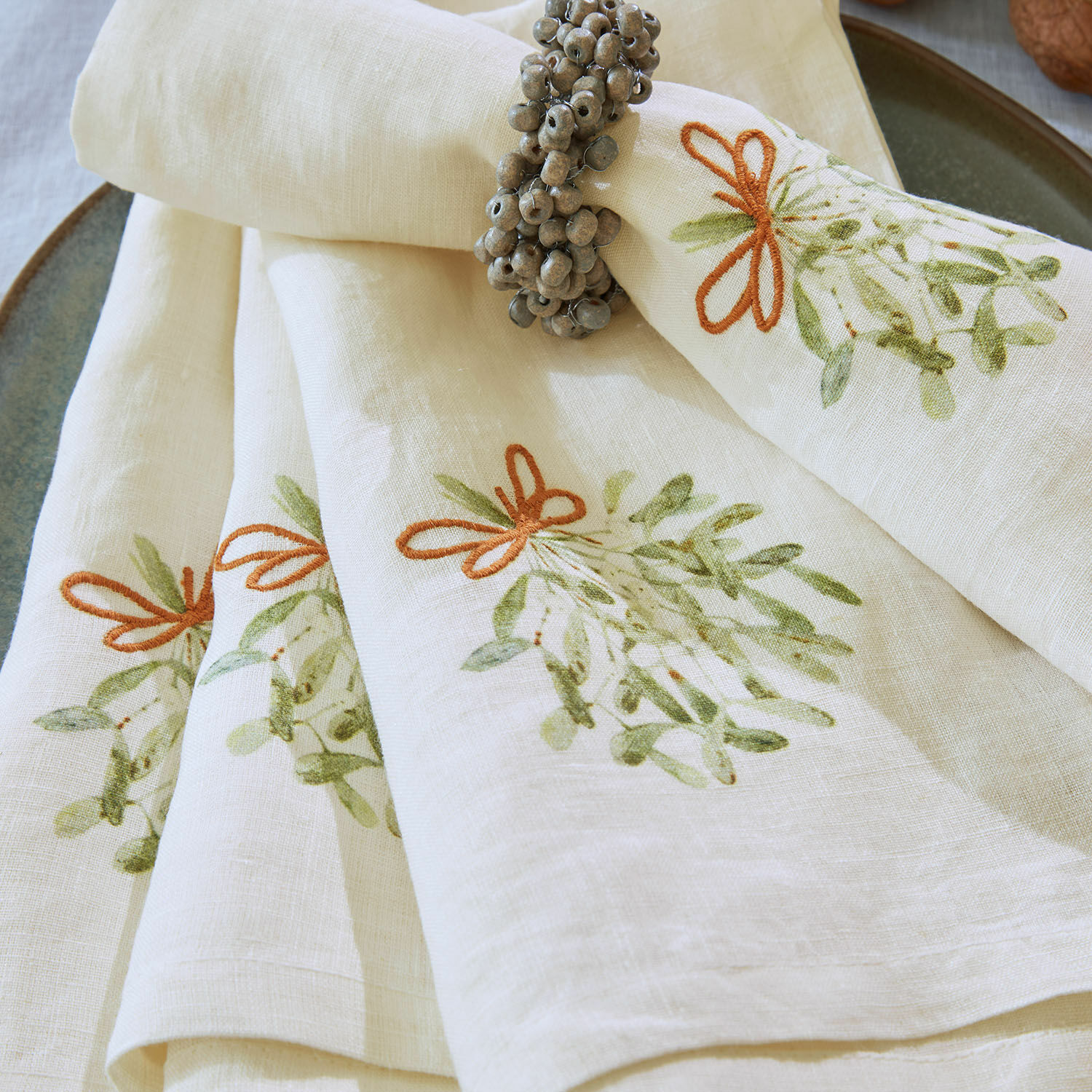 Servet set van 4 Mistletoe
