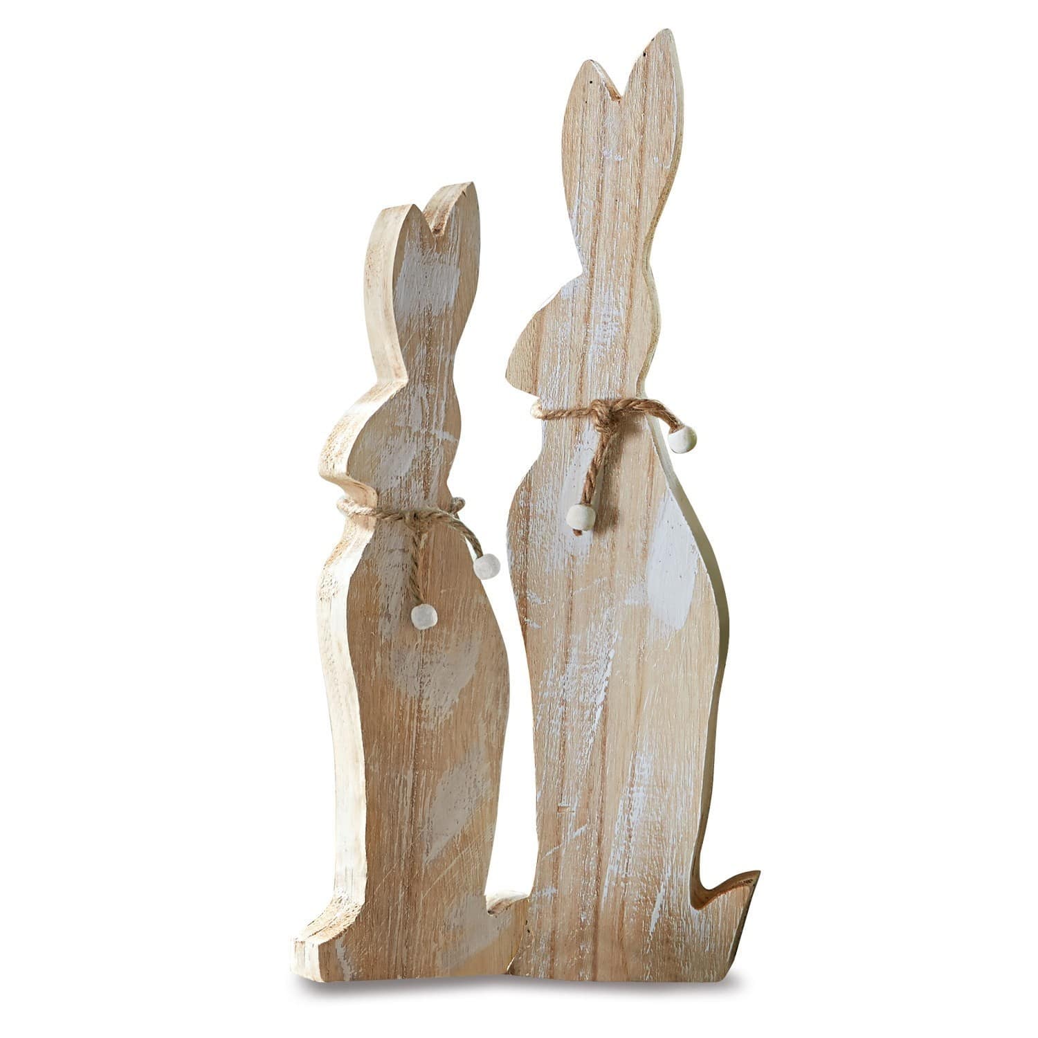 Decoratieve hazen set van 2 Jimmy & Jonny
