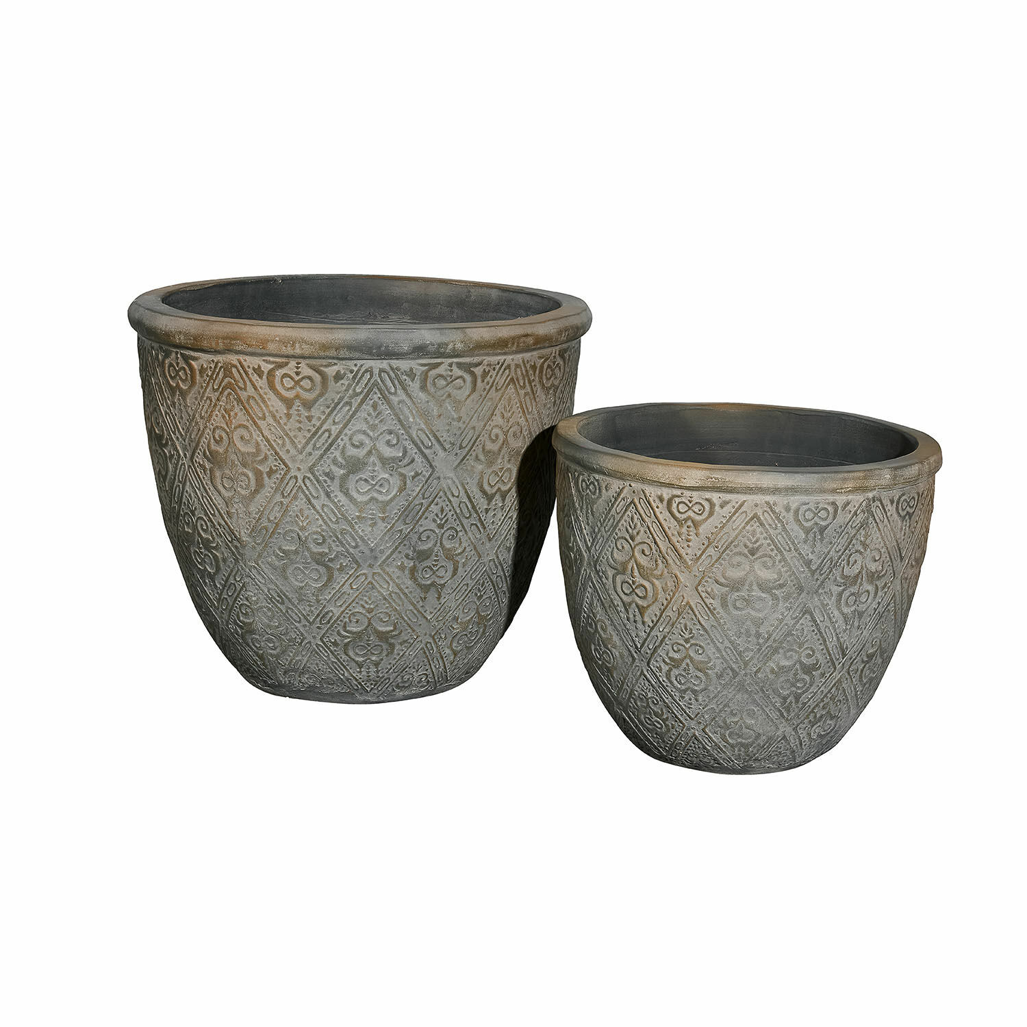 2-delige set sierpotten Malouris
