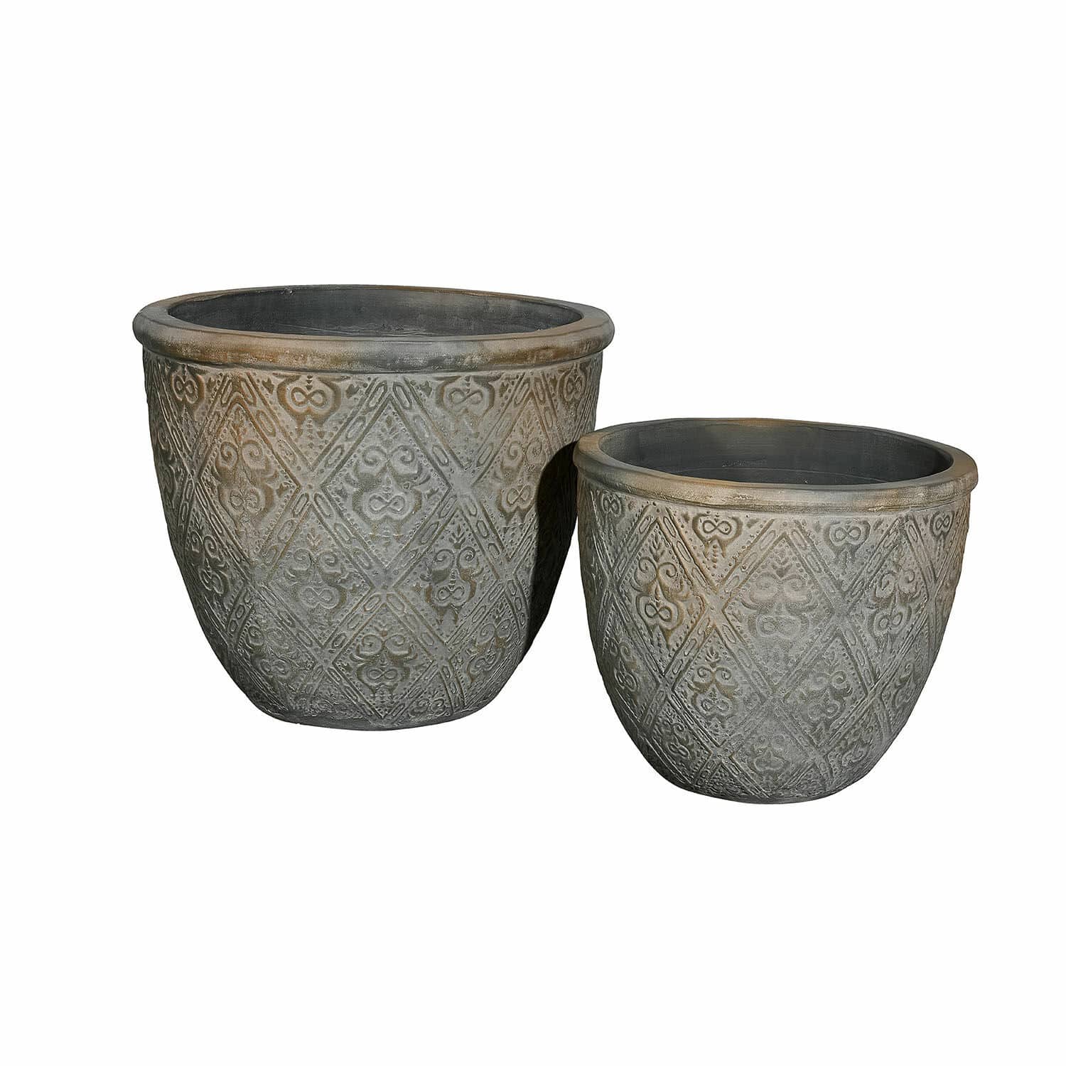 2-delige set sierpotten Malouris