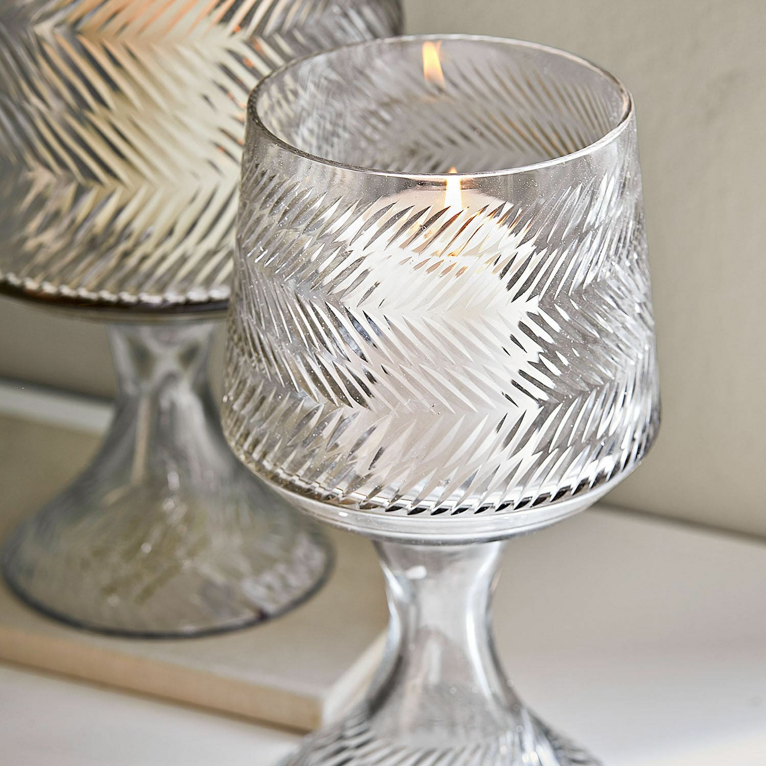 Windlicht set van 2 Lynettes