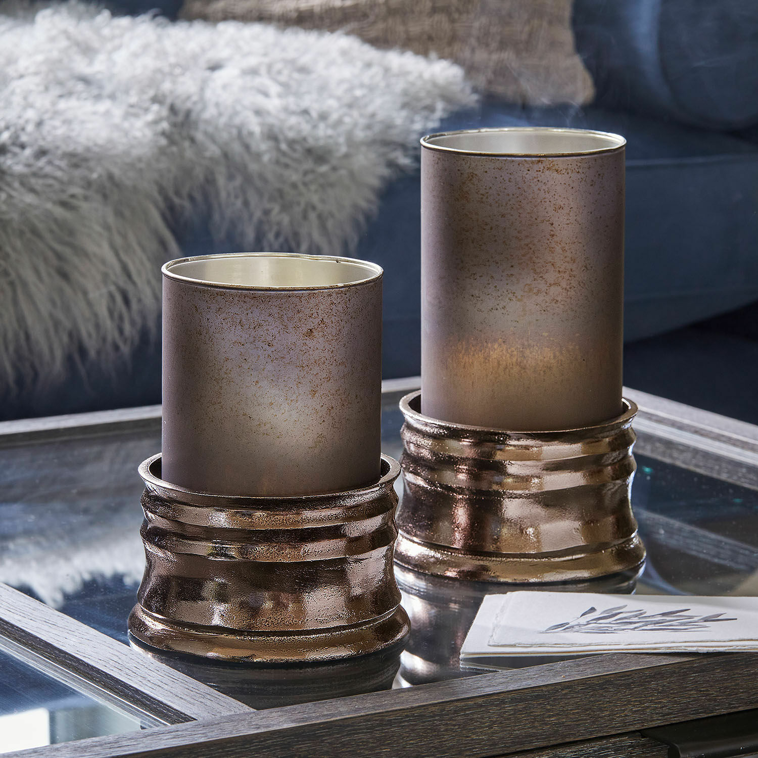 Windlicht set van 2 Eirun