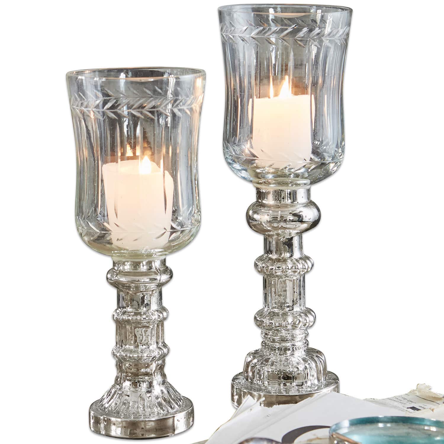 Windlicht set van 2 Ely