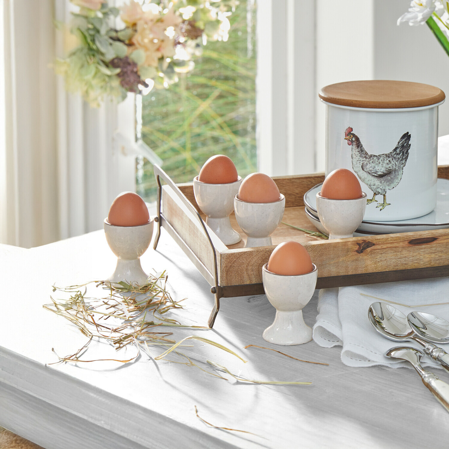 Eierdopje set van 6 Biarré