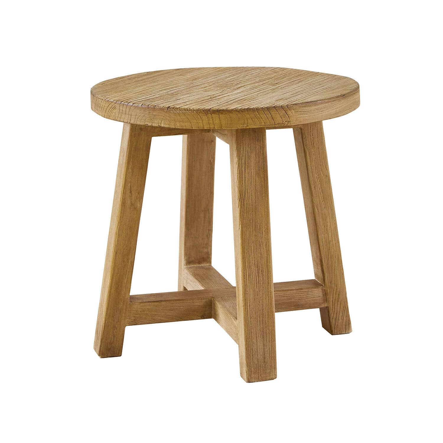 Bijzettafel Gorivel van bruin hout, eenvoudig en stevig meubel voor de woonkamer