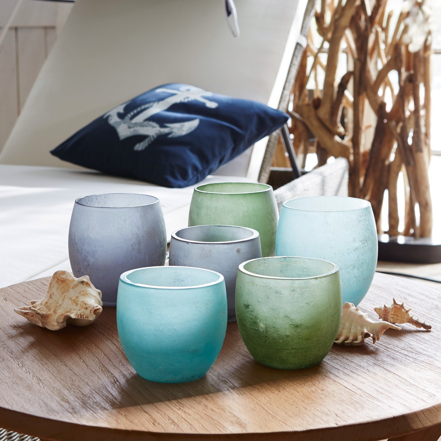 Windlichten set van 6 Idony