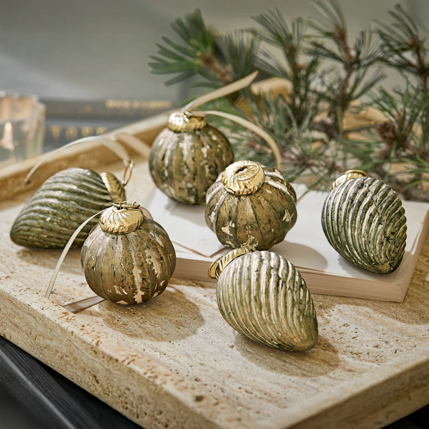 Kerstversiering set van 6 Miras Kerstversiering set van 6 Miras