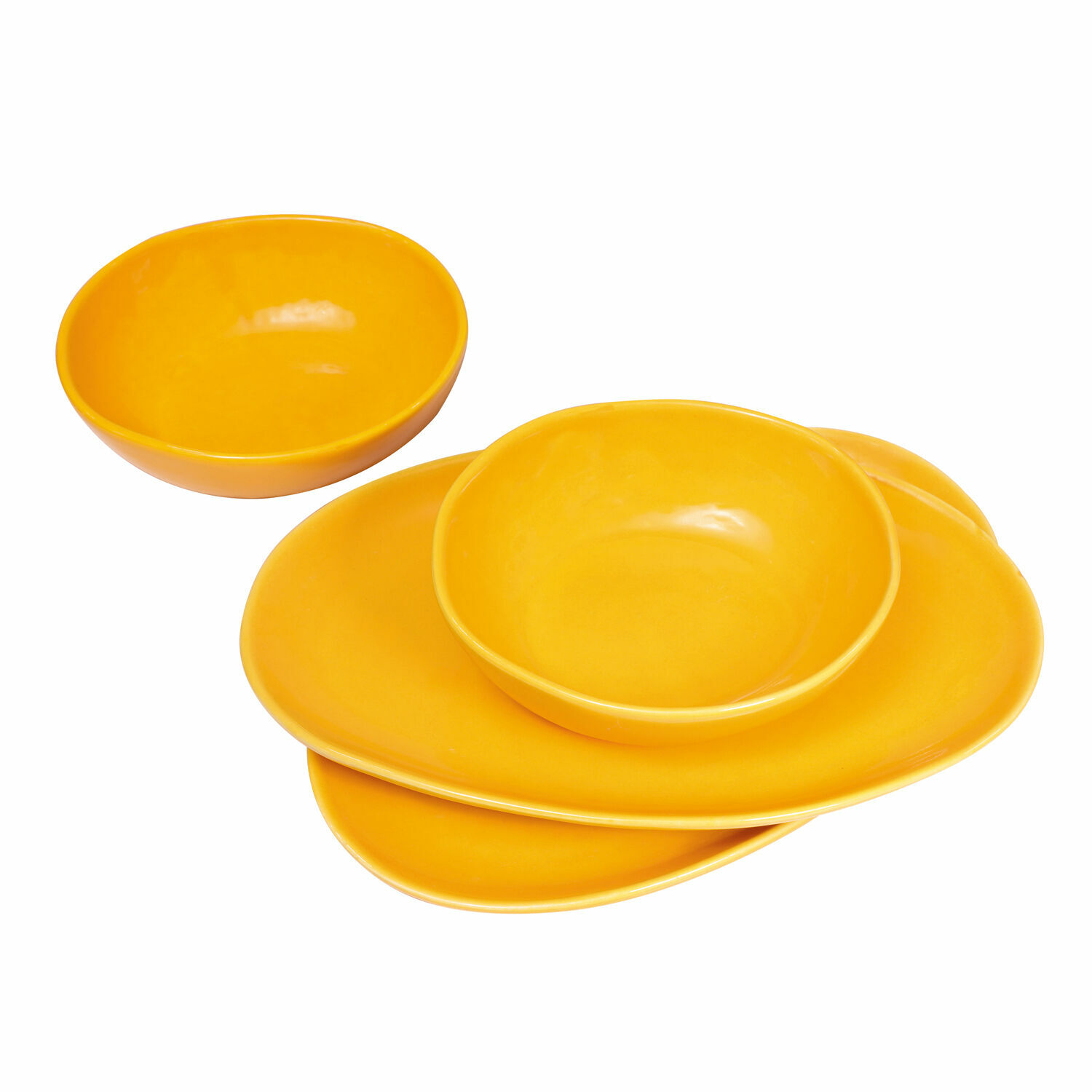 Servies set van 4 Toget