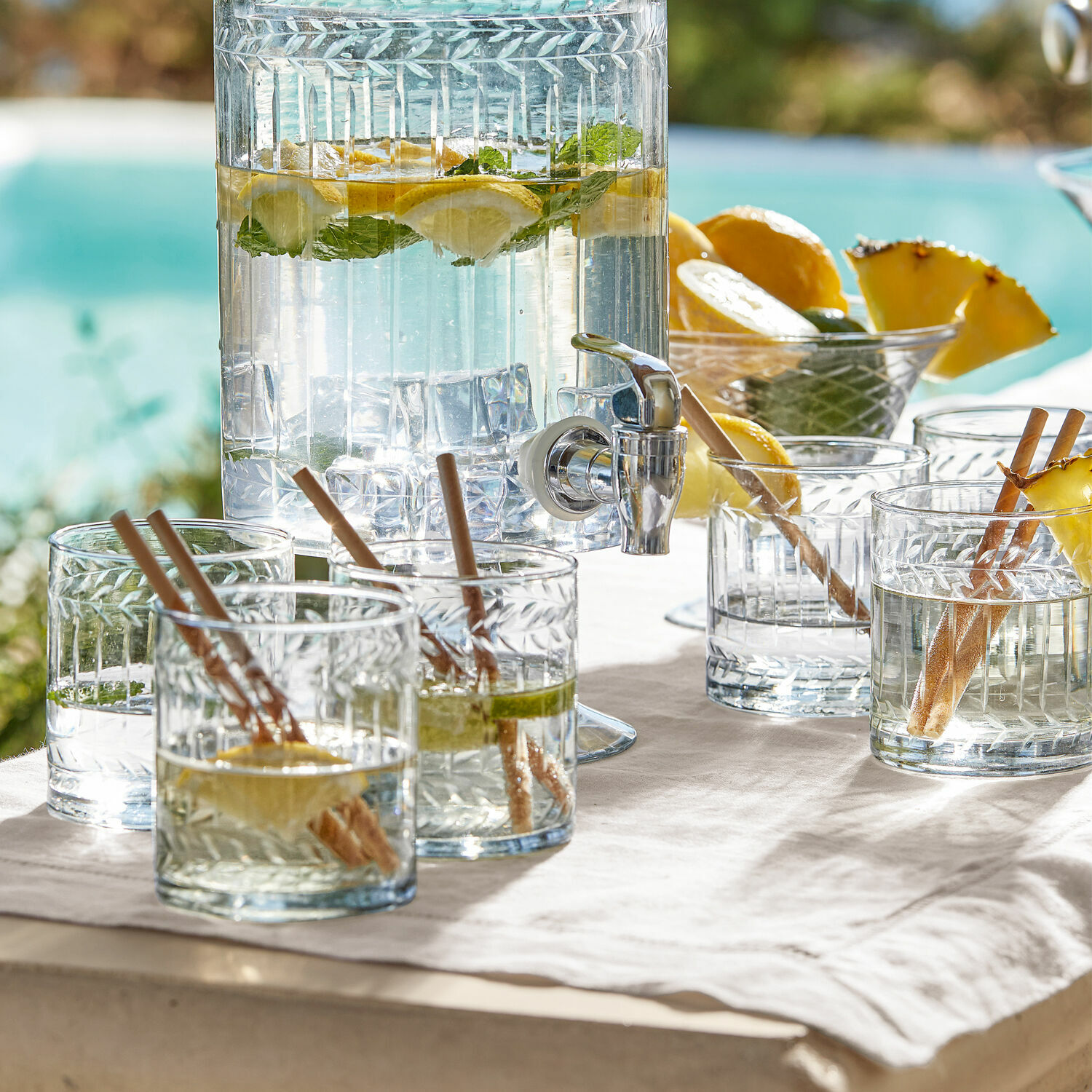 Glas set van 6 Padiès