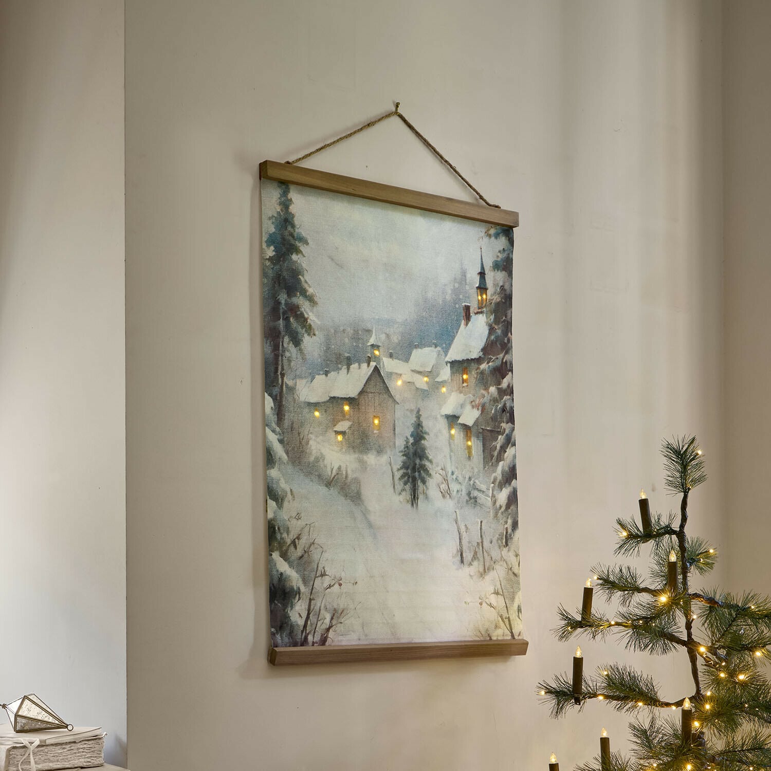 Wandafbeelding met ledverlichting Eirikholt Wandafbeelding met ledverlichting Eirikholt
