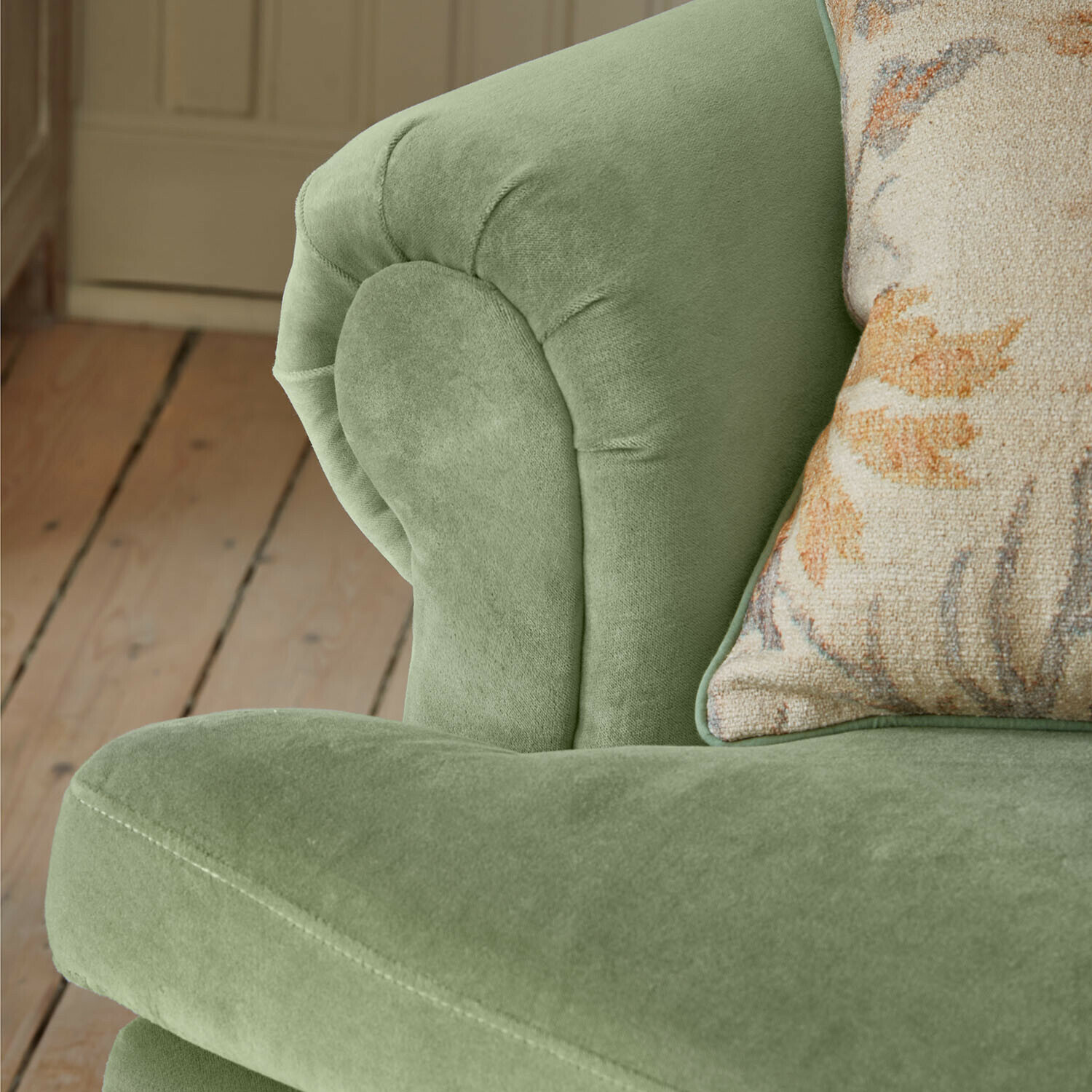 Fauteuil met hocker Éclat Émeraude