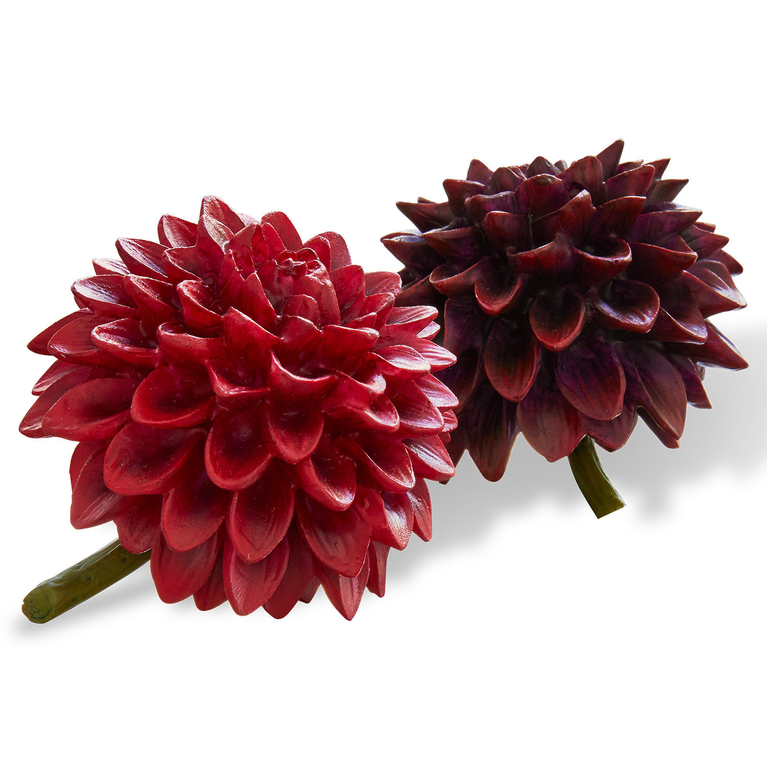 Decoratie bloem set van 2 Dahlien