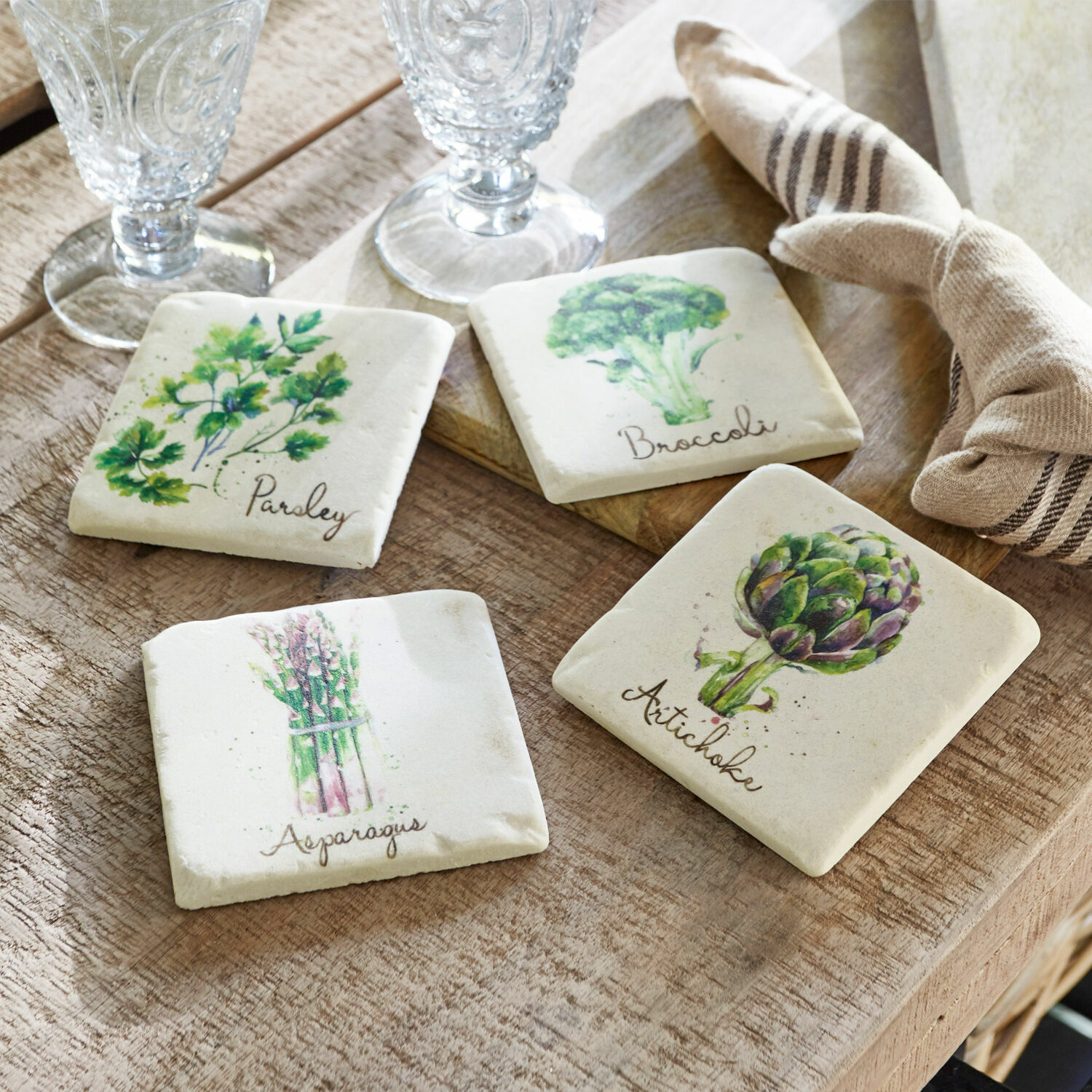 Onderzetter set van 4 Greeny