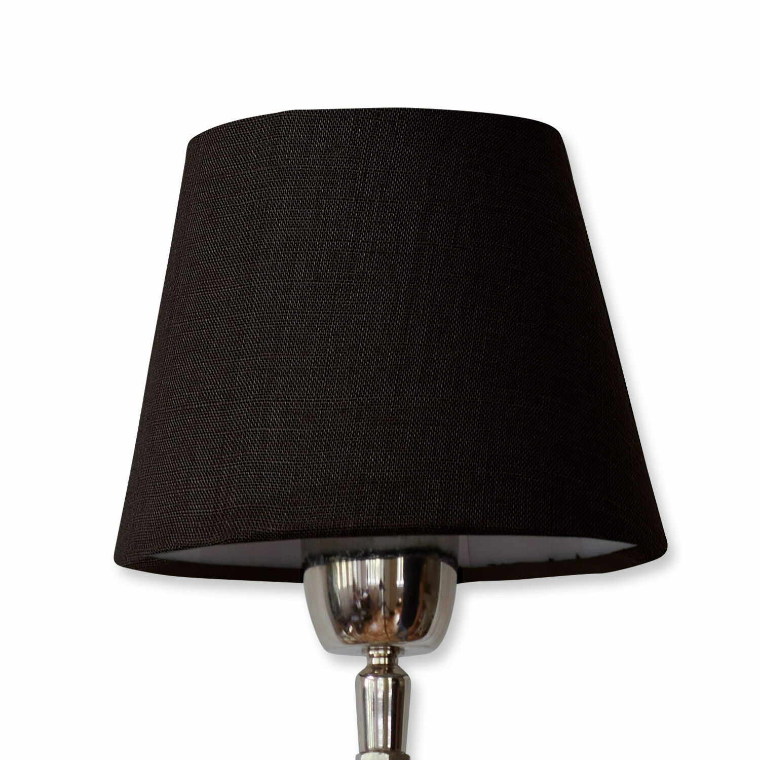 Zwarte stoffen lampenkap voor tafellamp, modern ontwerp met veelzijdig gebruik