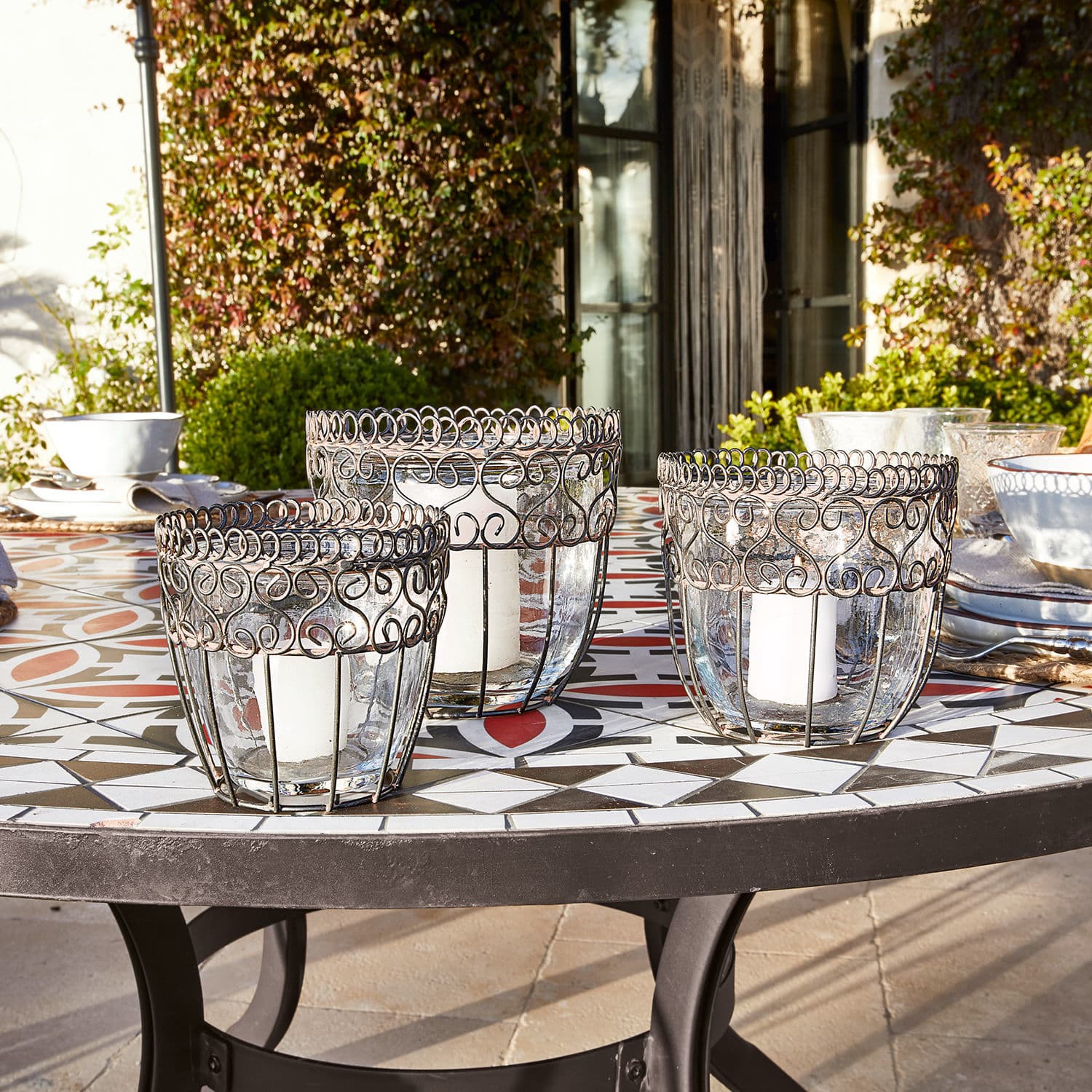 Windlicht set van 3 Soufia